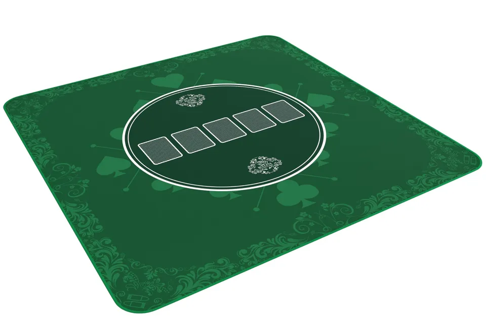 Bullets Playing Cards tappetino poker verde 80x80 cm
