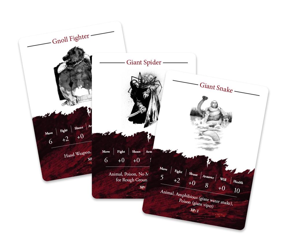 Modiphius Rangers of Shadow Deep Mazzo Carte Creature 76 carte
