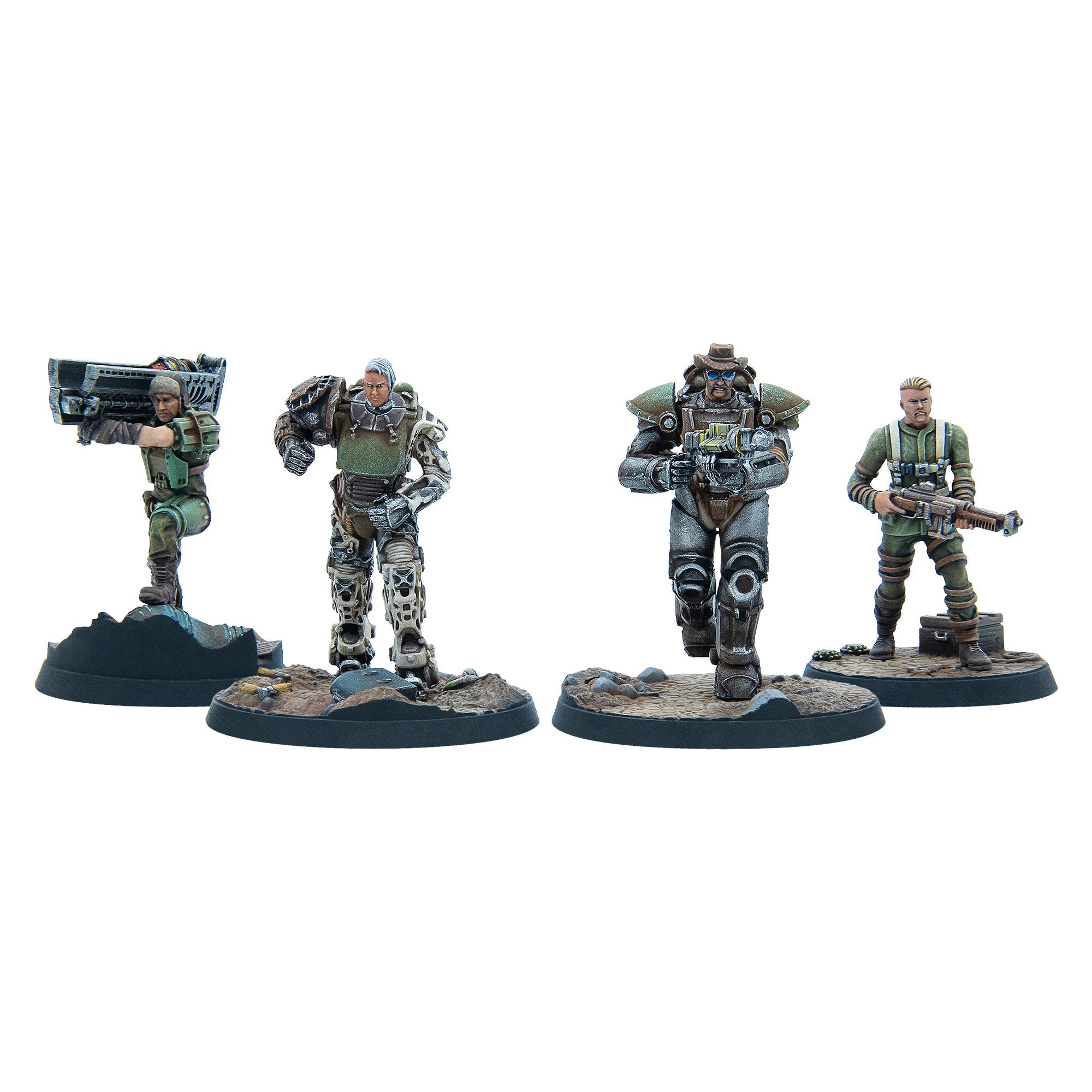 Modiphius Fallout Wasteland Gunners Conquerors Quincy 4 minis