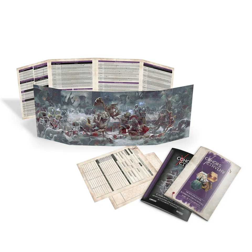 Modiphius Cohors Cthulhu GM Toolkit schermo master + mappe
