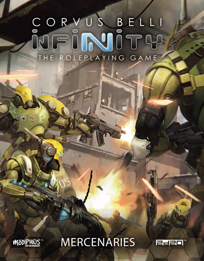 Modiphius Infinity War Market manuale mercenari edizione inglese