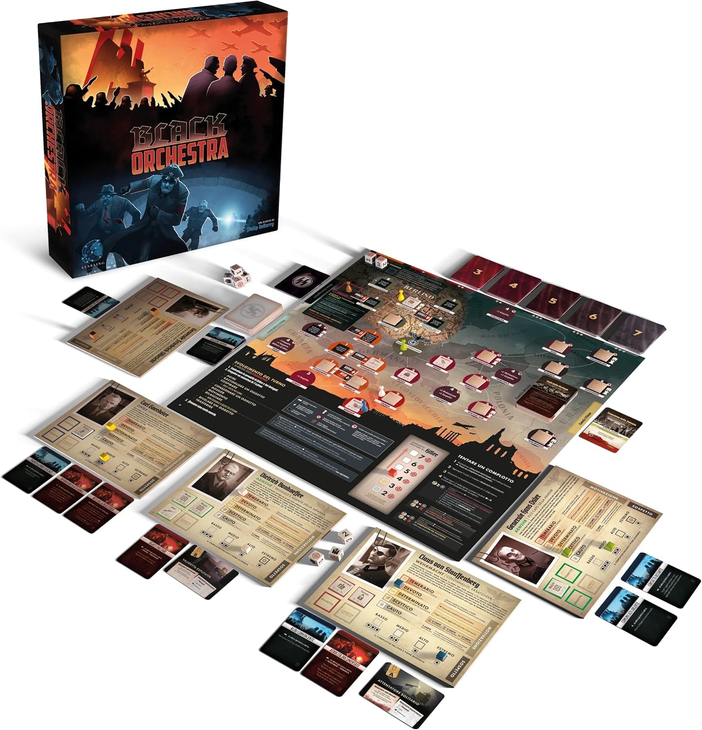 Asmodee Black Orchestra Seconda Edizione gioco da tavolo Gioco Base cooperativo