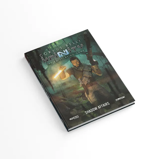 Modiphius Infinity Shadow Affairs libro campagna GDR Paradiso