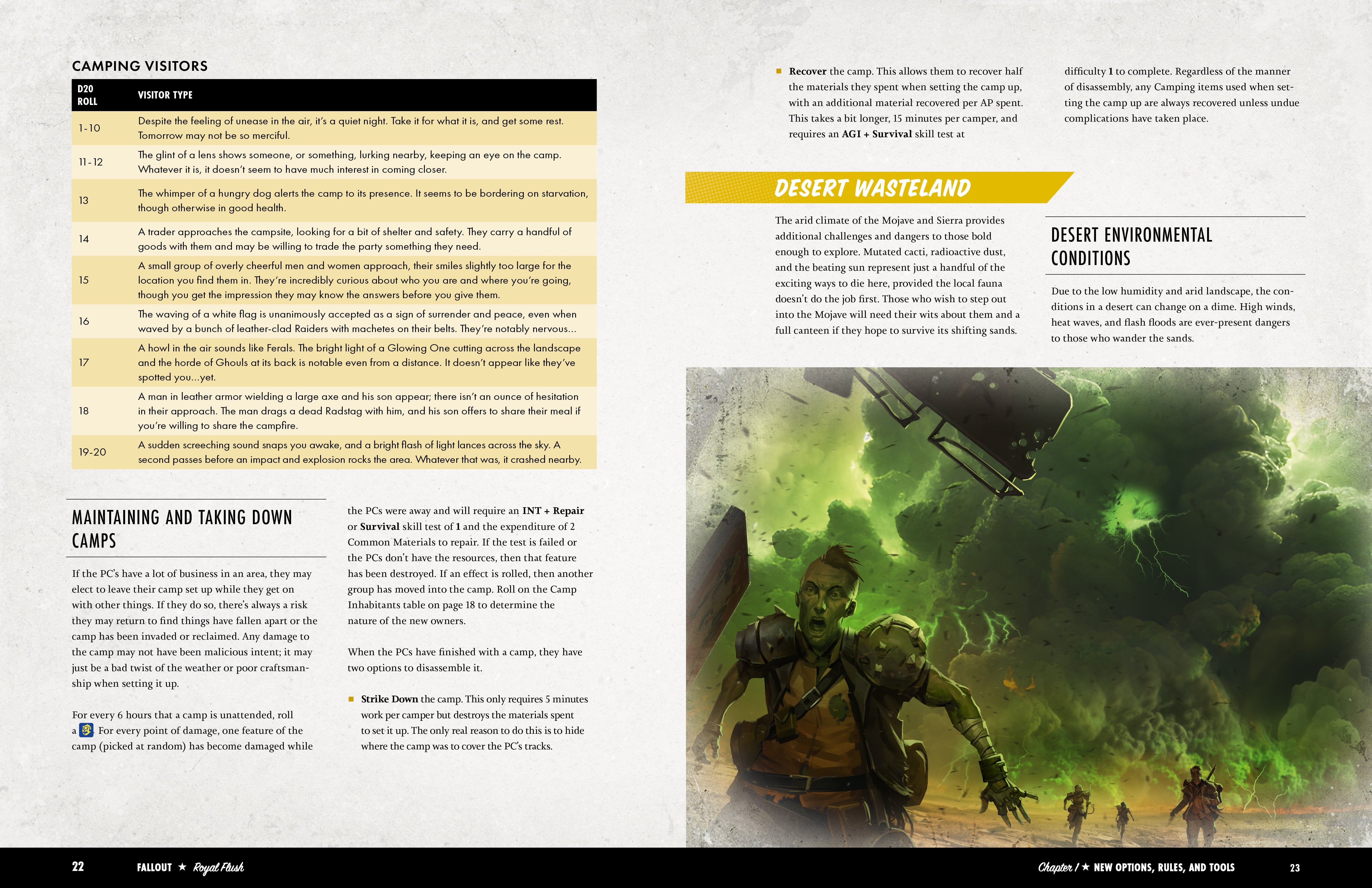 Modiphius Fallout RPG Royal Flush libro gioco di ruolo Mojave