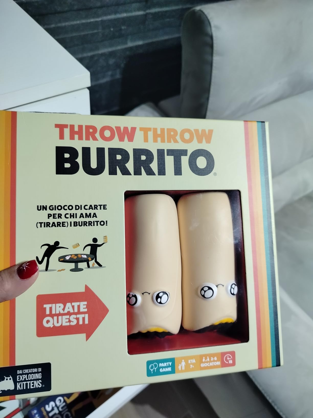 Asmodee Throw Throw Burrito party game carte 2-6 giocatori