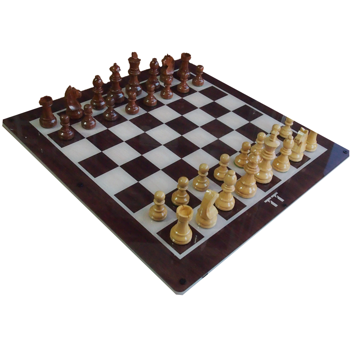 Tabutronic Cerno 45mm scacchiera elettronica noce con chip 25mm