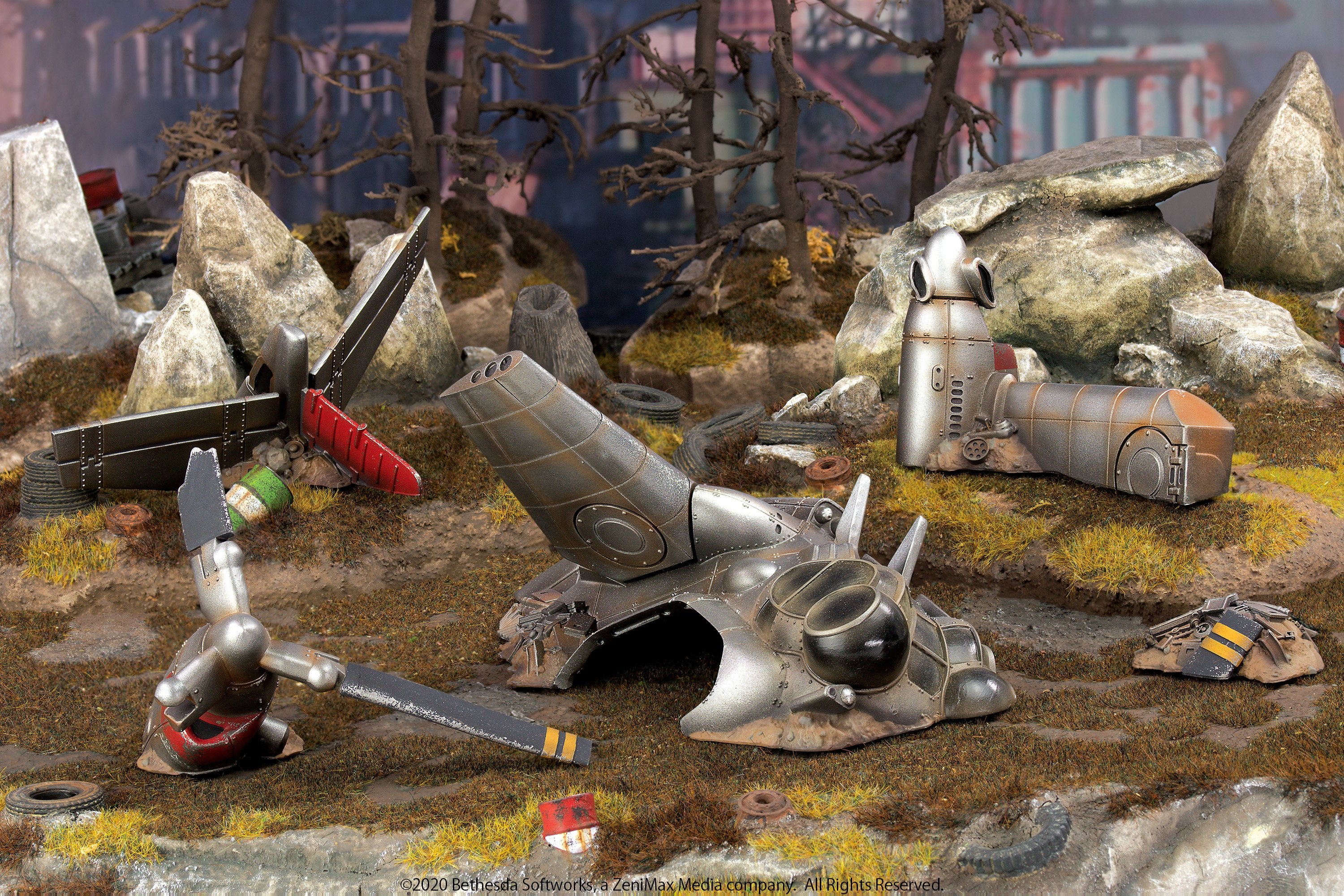 Modiphius Fallout Wasteland Warfare Crashed Vertibird scenari