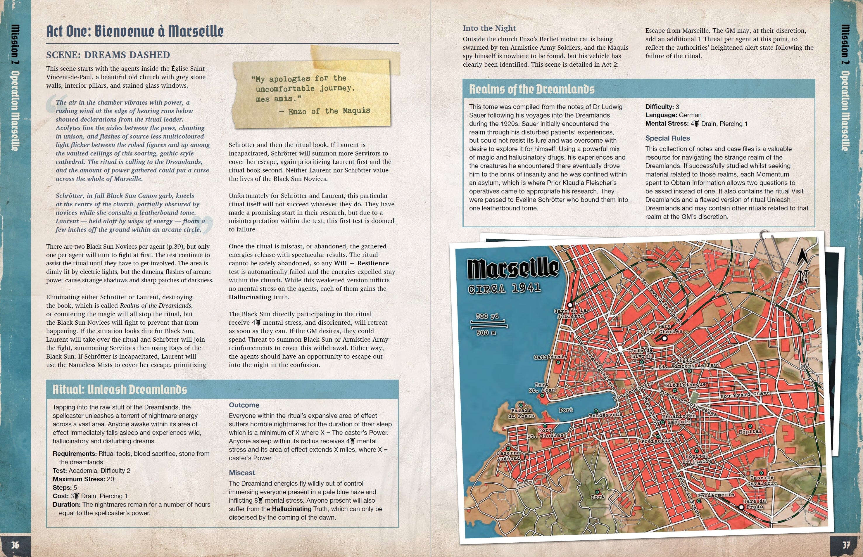 Modiphius Achtung Cthulhu Mission Dossier 2 libro 2d20
