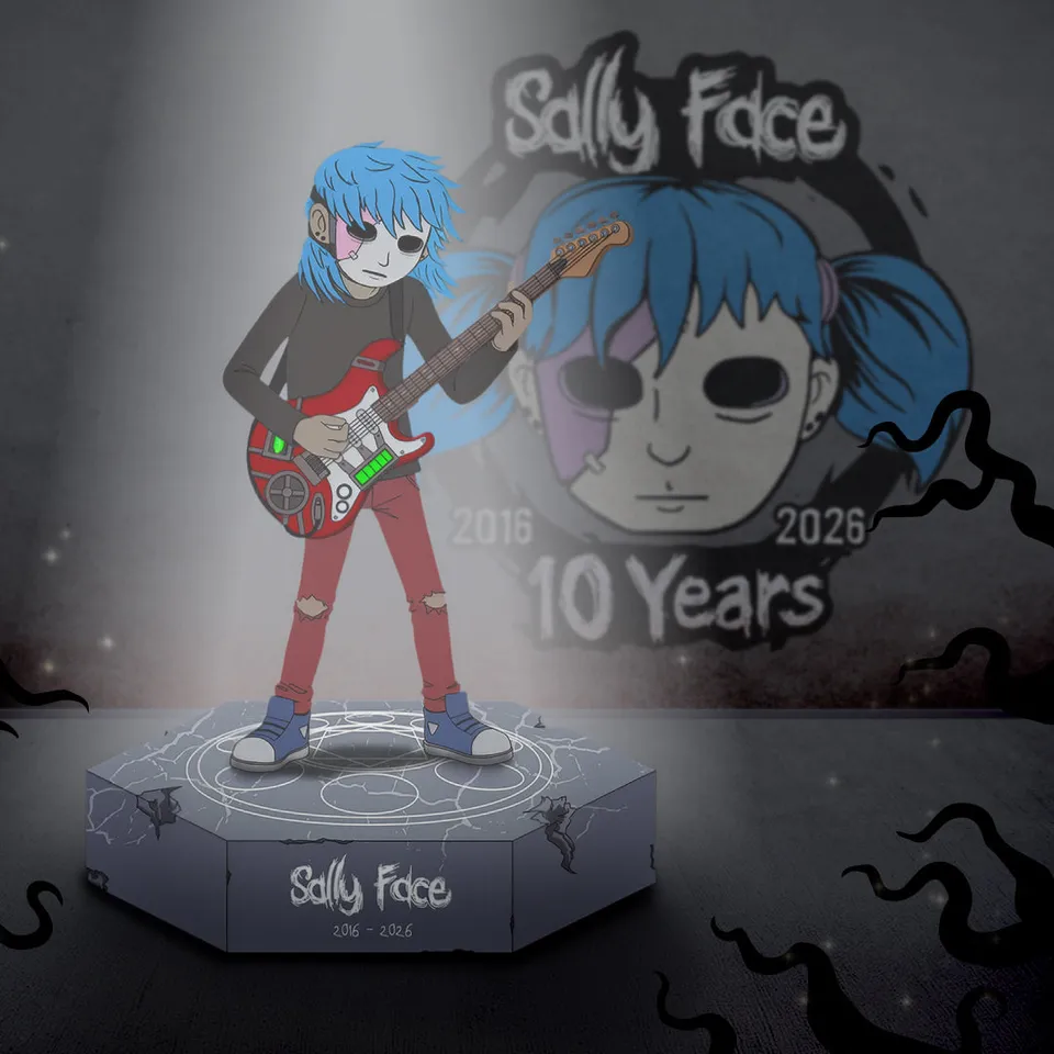 Maestro Media Collector Sally Face Sal Statua 8" Anniversario