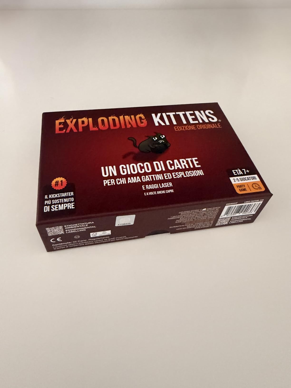 Asmodee Exploding Kittens gioco di carte base 2-5 giocatori