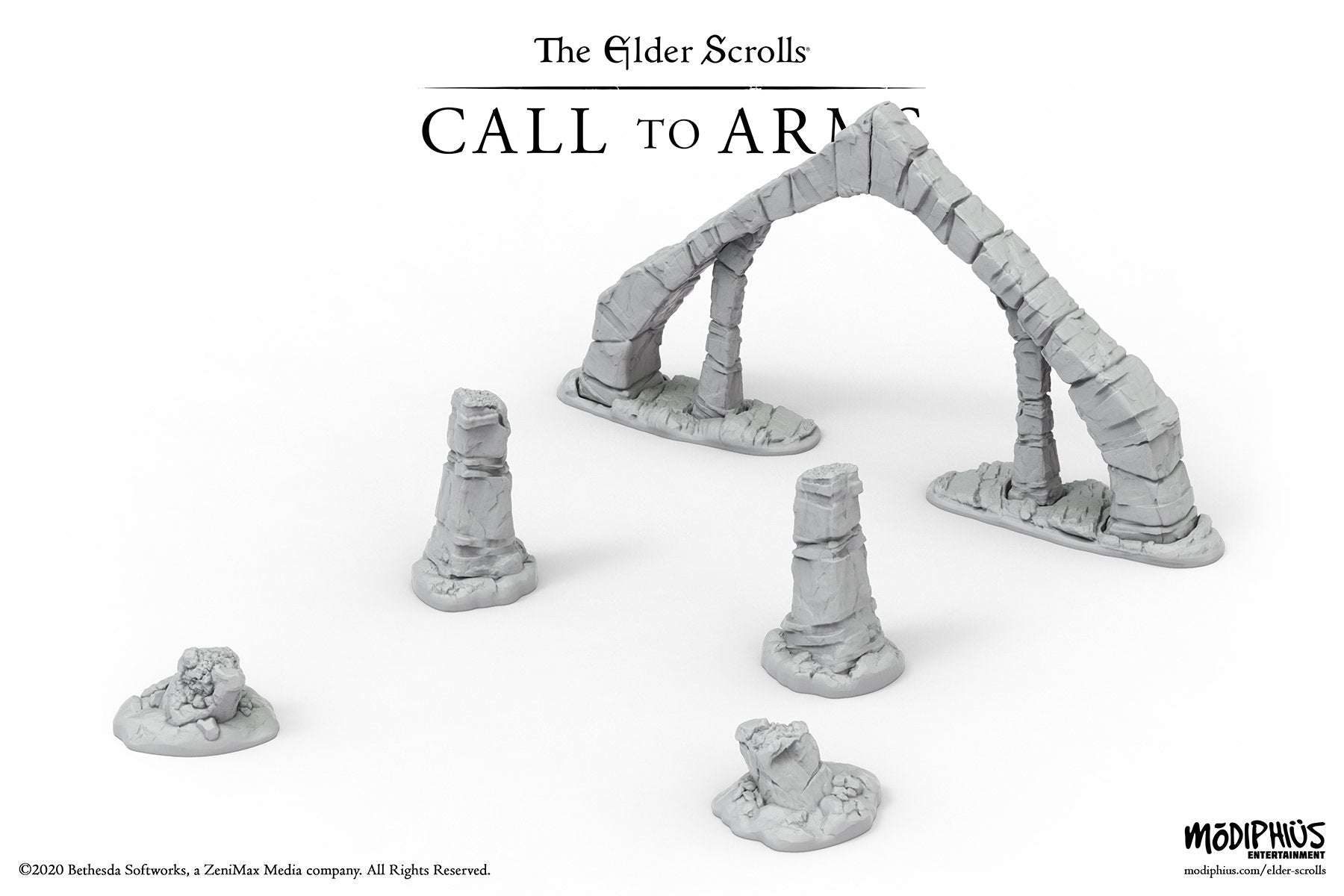 Modiphius Elder Scrolls Call to Arms Bleak Falls Barrow set terreno resina