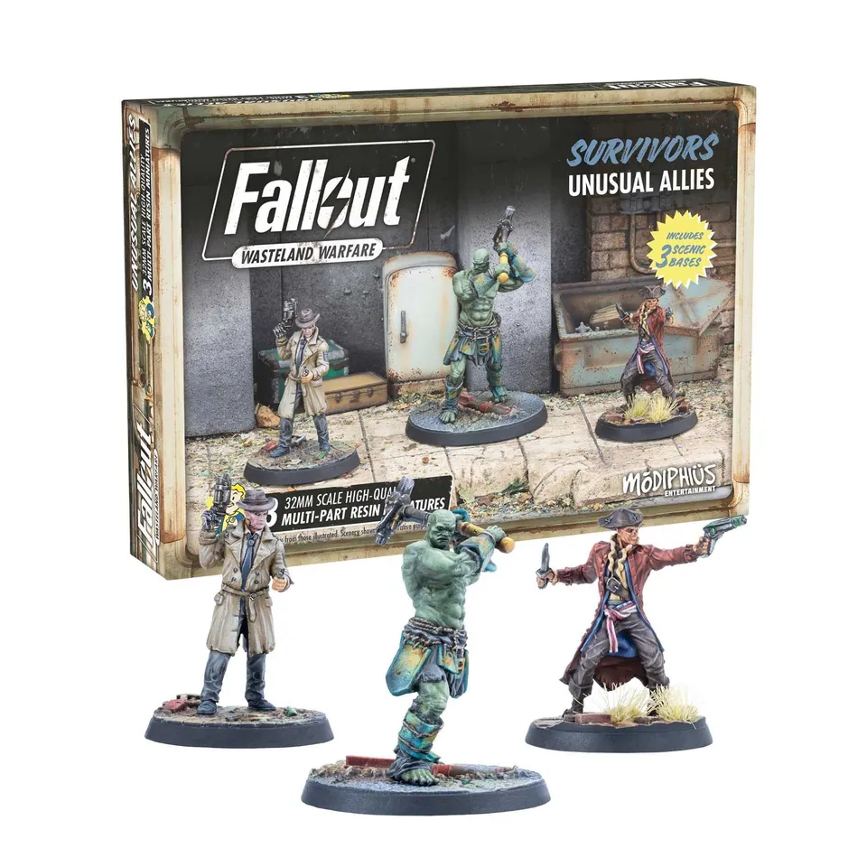 Modiphius Fallout Wasteland Warfare Survivors Unusual Allies miniature