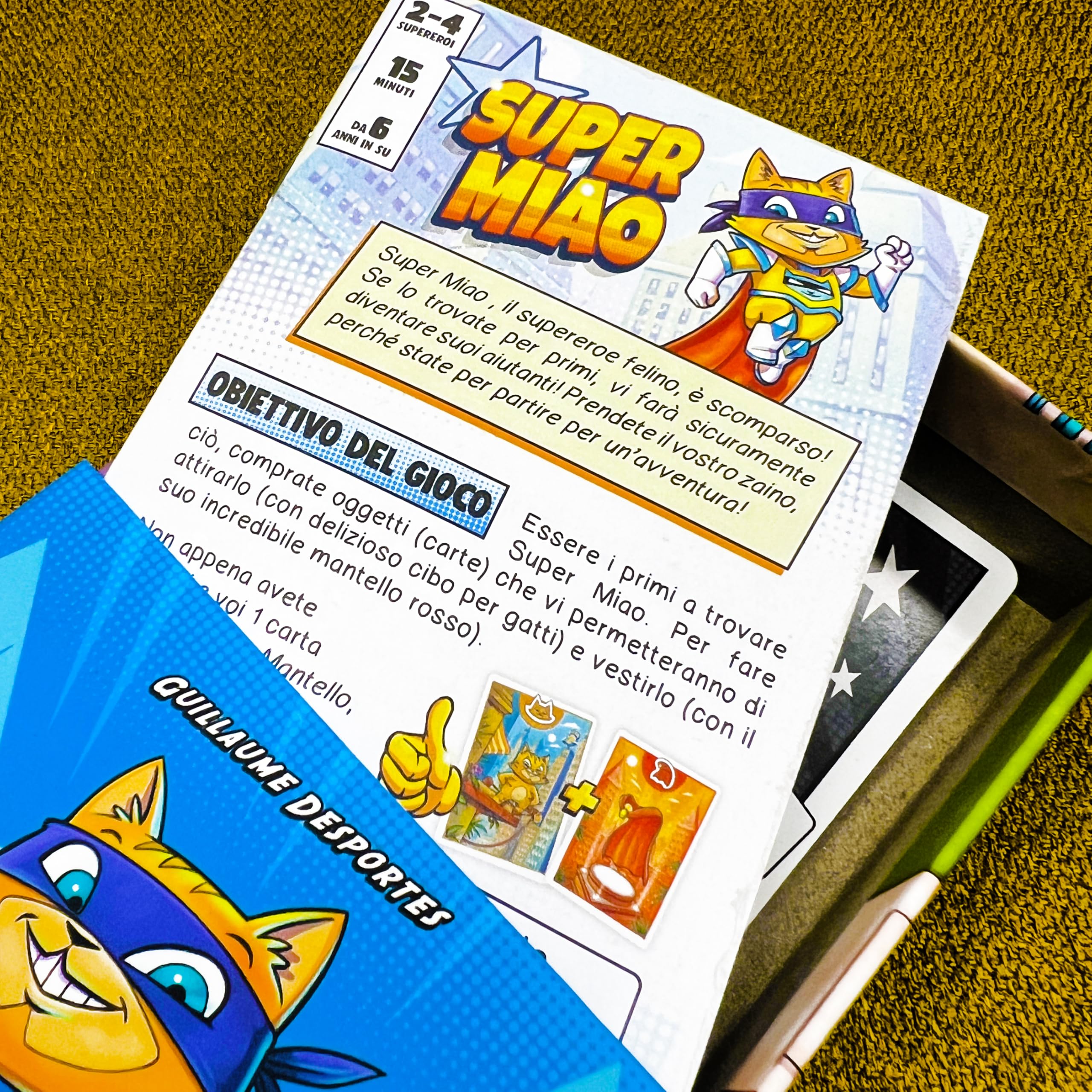Asmodee Super Miao gioco da tavolo italiano deck-building 6+