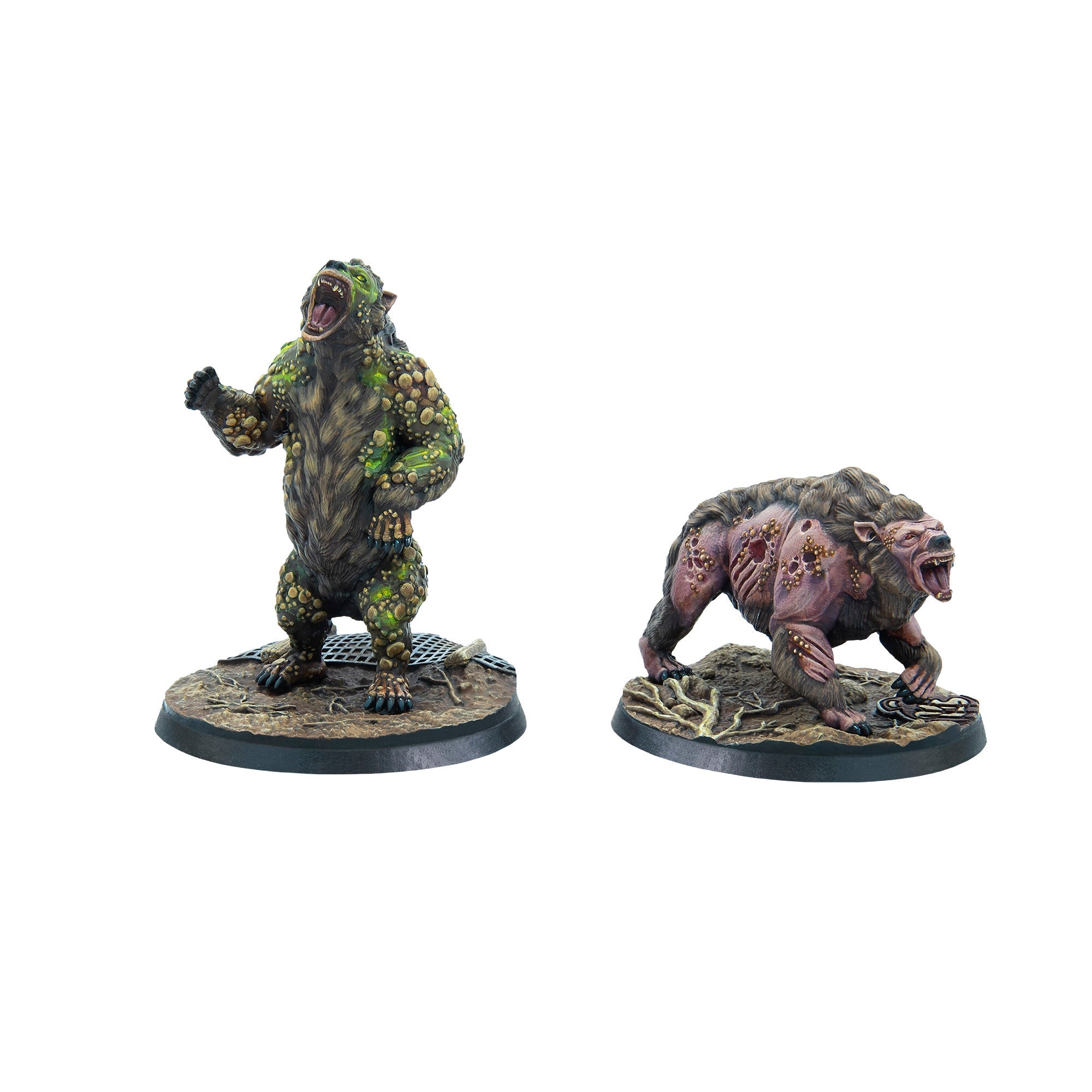 Modiphius Fallout Wasteland Warfare Yao Guai Ambush miniature 2 pezzi