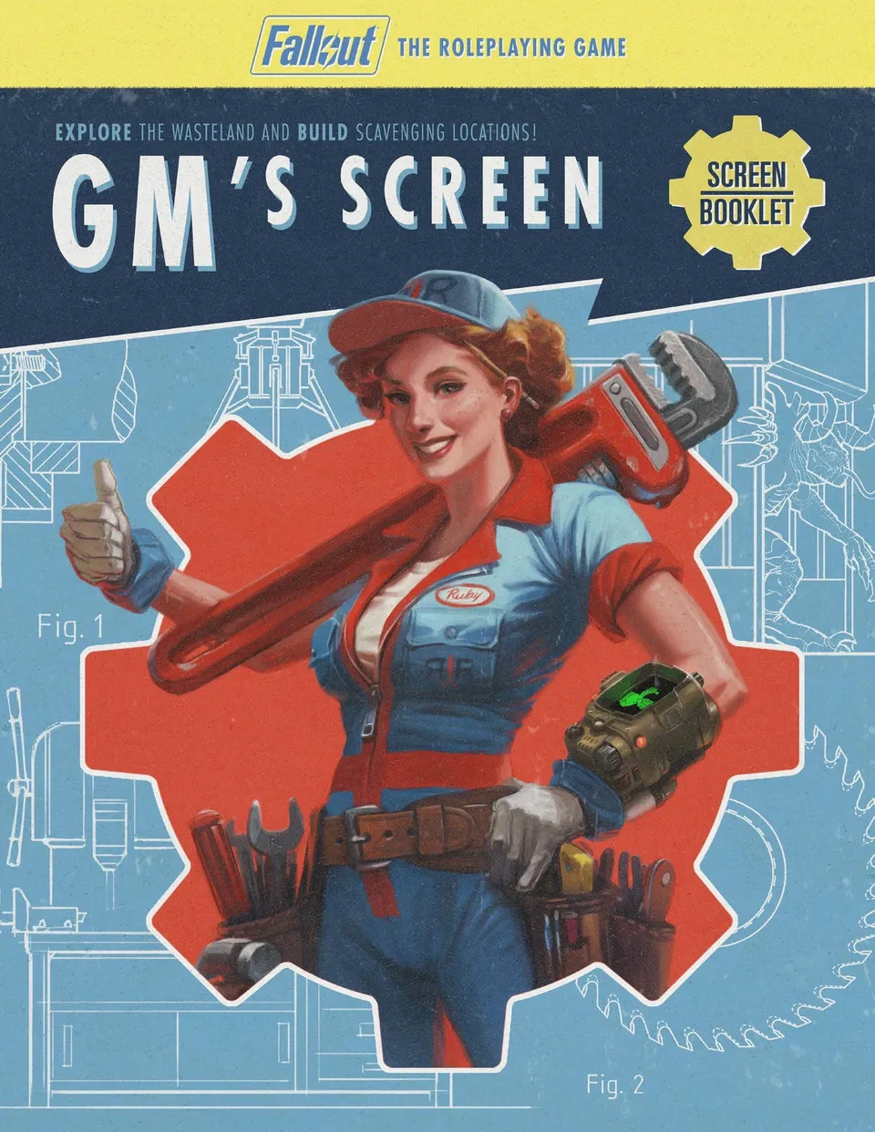 Modiphius Fallout RPG 2d20 GM Screen + Booklet PDF schermo master