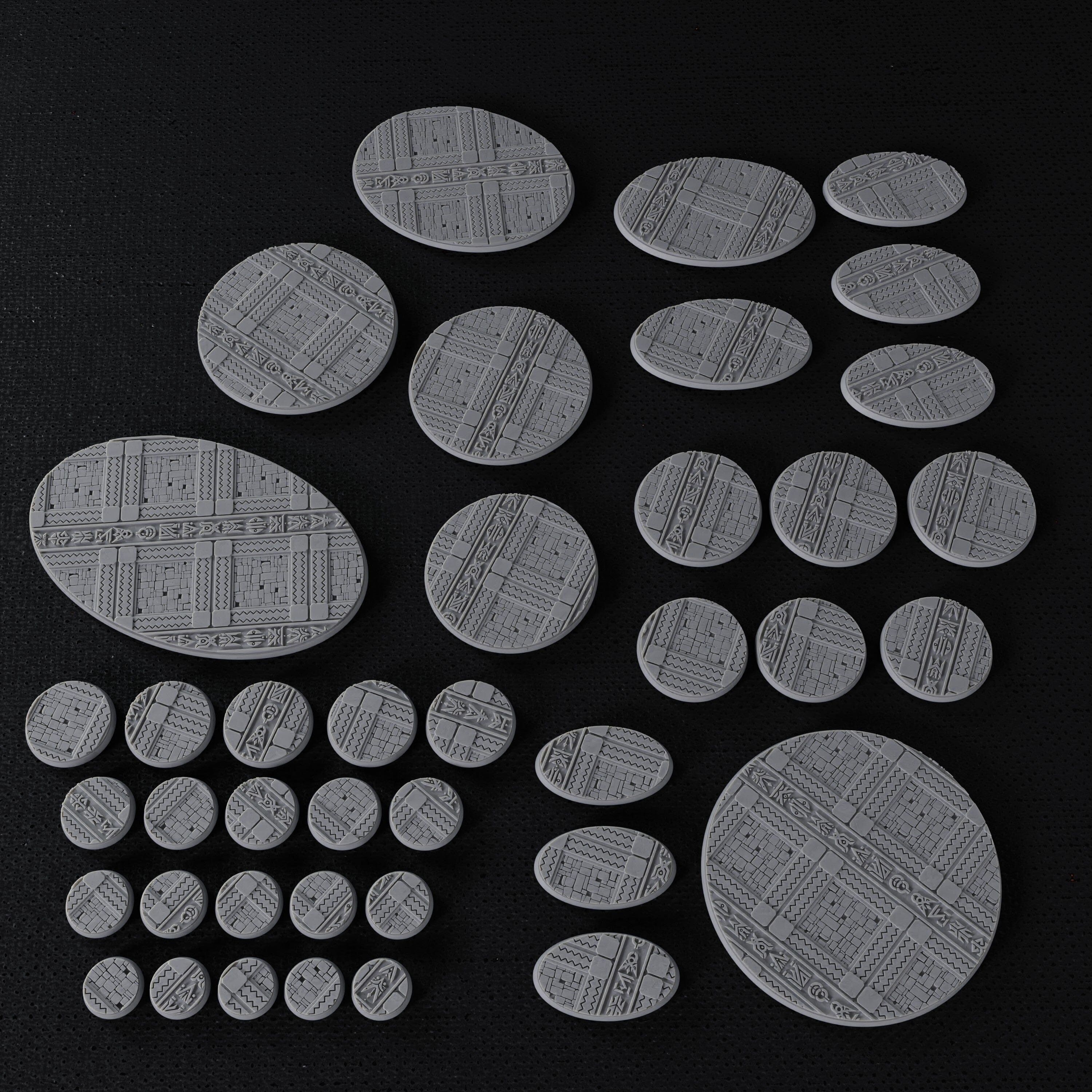 Modiphius Five Parsecs K'Erin Style Bases Set file STL 25-125mm