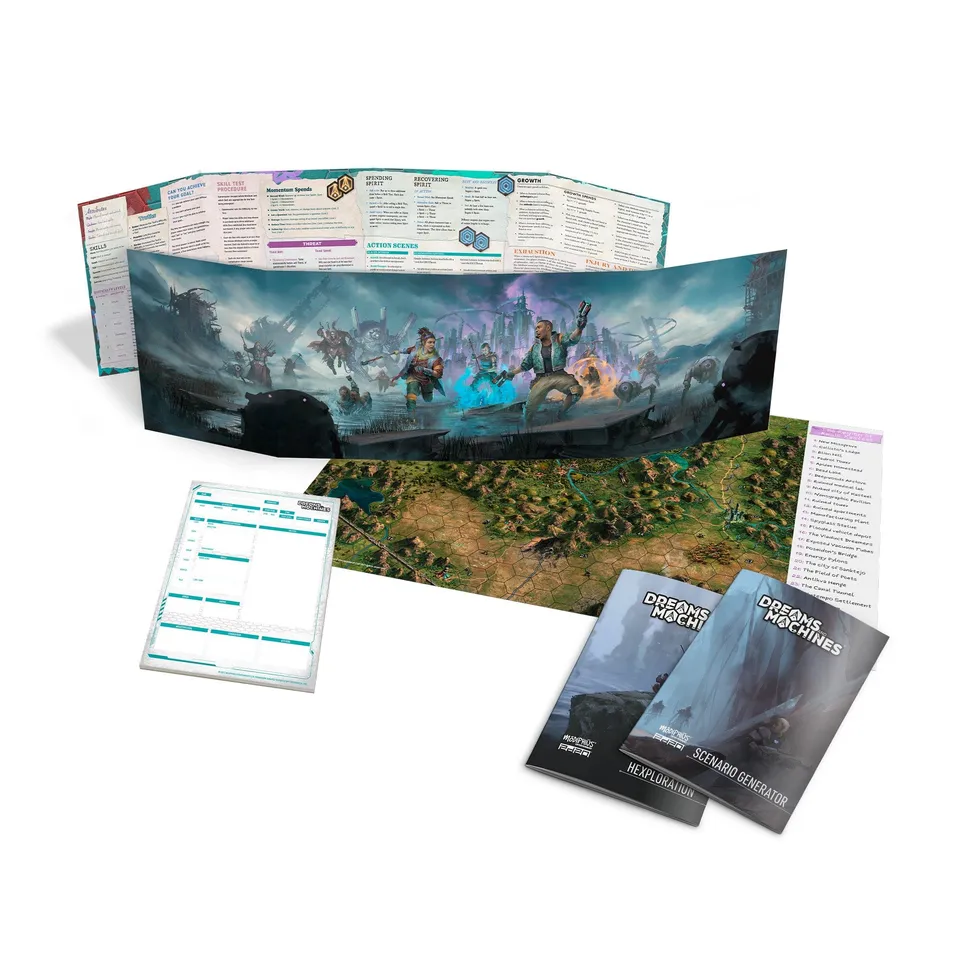 Modiphius Dreams and Machines GM's Toolkit schermo master