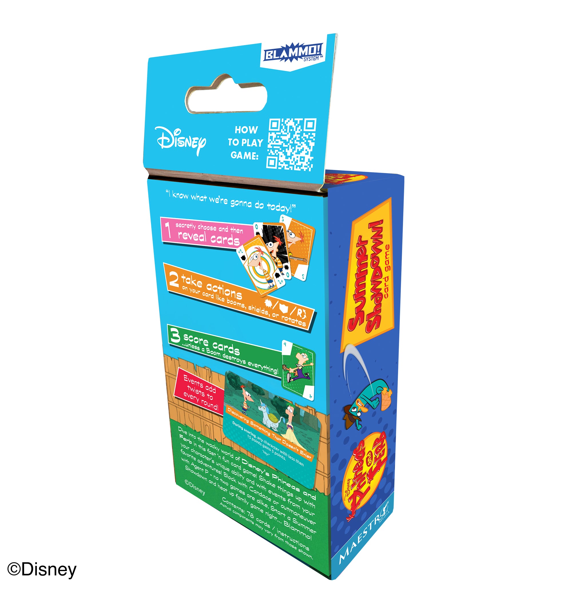 Maestro Media Phineas e Ferb Summer Showdown gioco carte