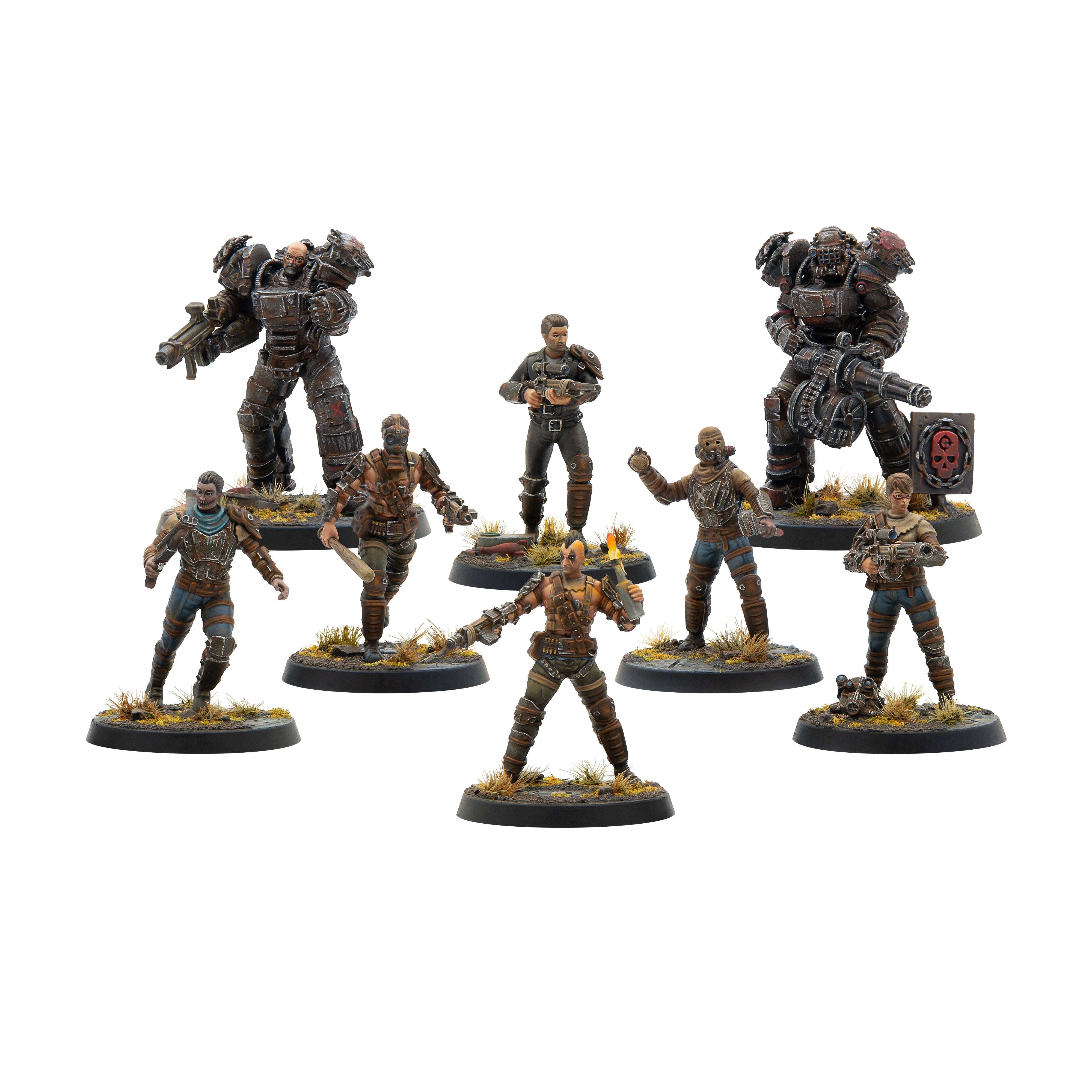 Fallout Wasteland Raiders Core Box miniature 8 pezzi