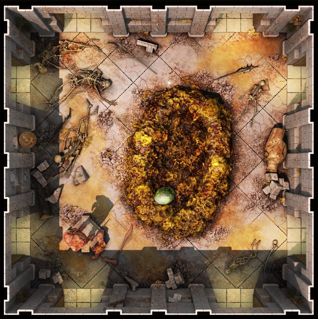 Modiphius John Carter of Mars Ruins of Korad set tessere mappa