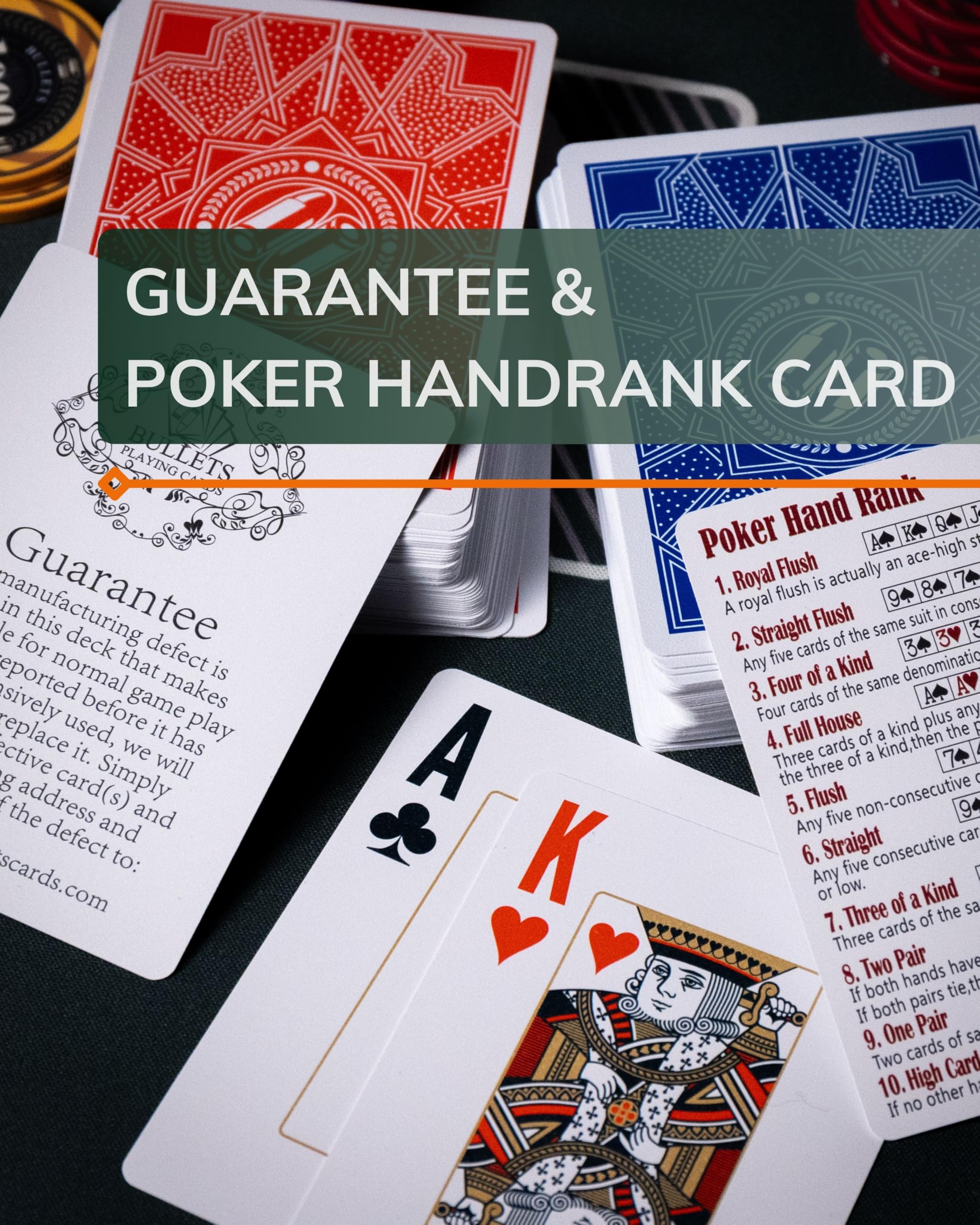 Cards&Co Carte da poker plastica 2 segni angolo jumbo