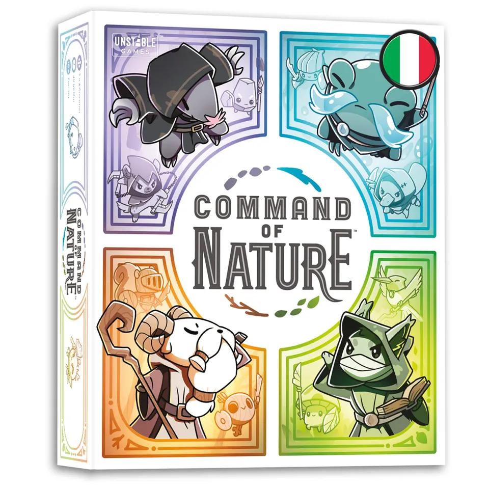 Asmodee Command of Nature gioco da tavolo deck building elementali