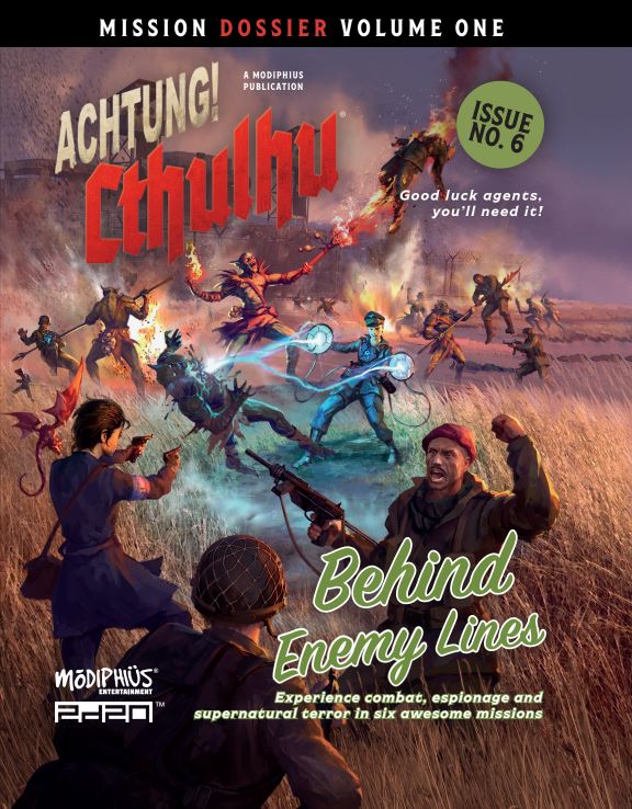 Modiphius Achtung! Cthulhu Mission Dossier 1 libro avventure Behind Enemy Lines