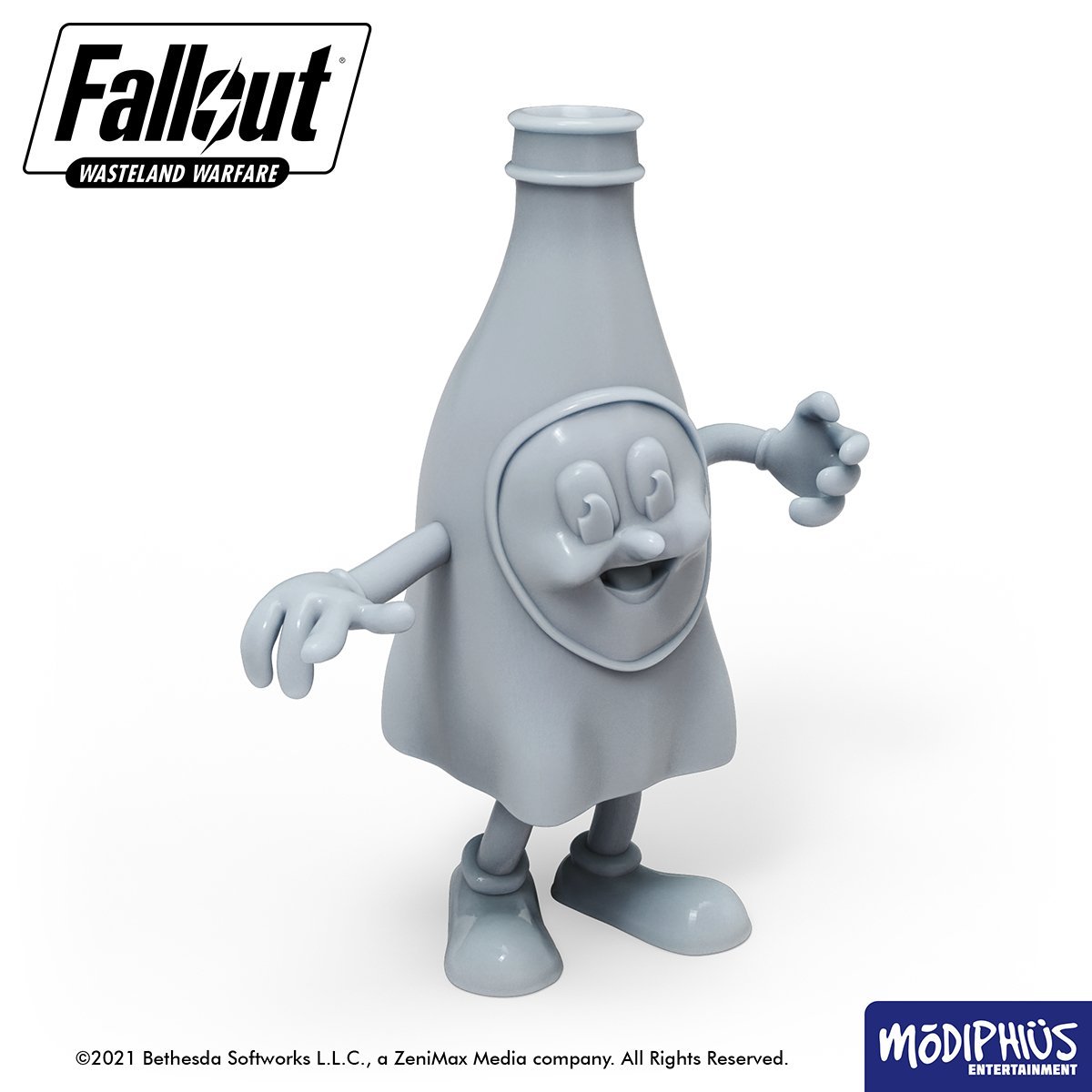 Modiphius Fallout Wasteland Warfare Bottle and Cappy file STL 9 statue