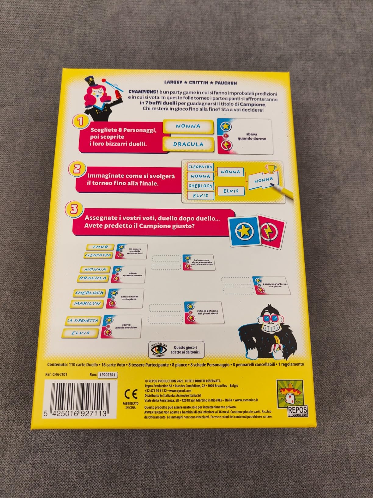 Asmodee Champions! party game edizione italiana 3-8 giocatori