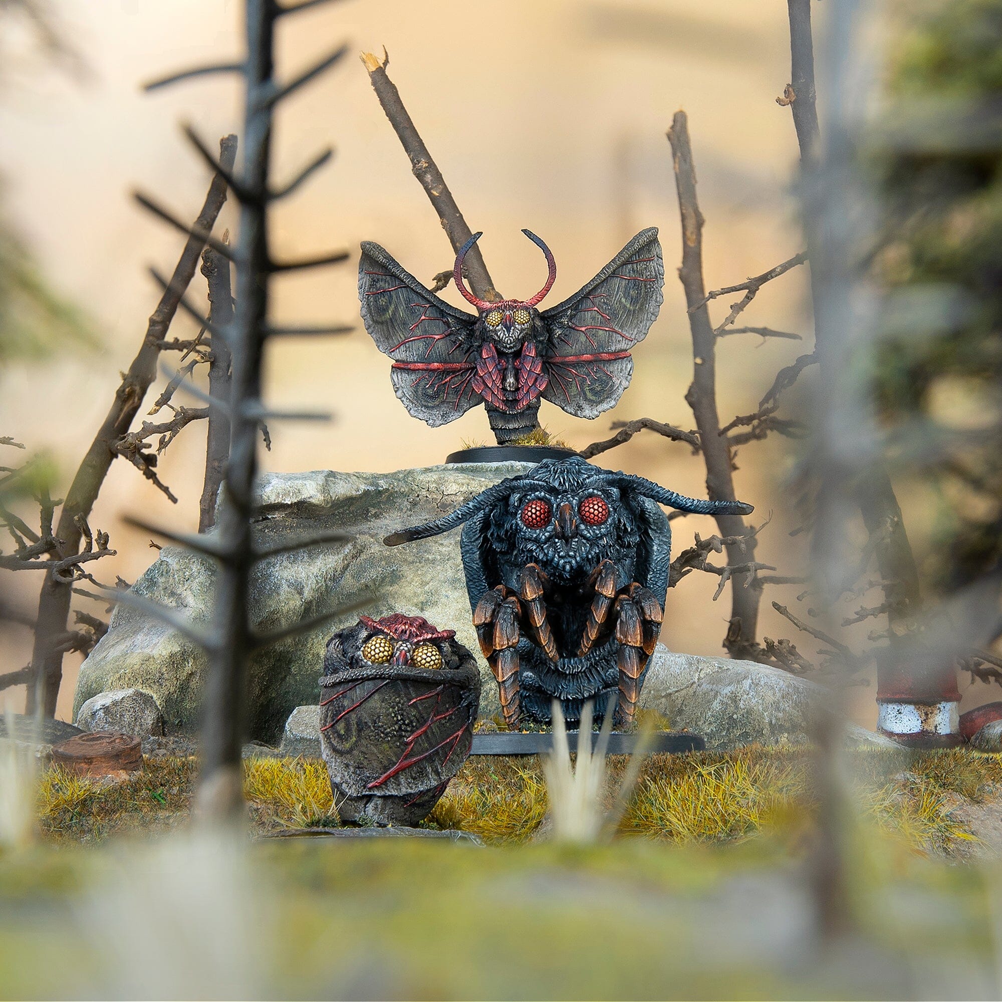 Modiphius Fallout Miniatures Mothman Eclipse set 3 miniature