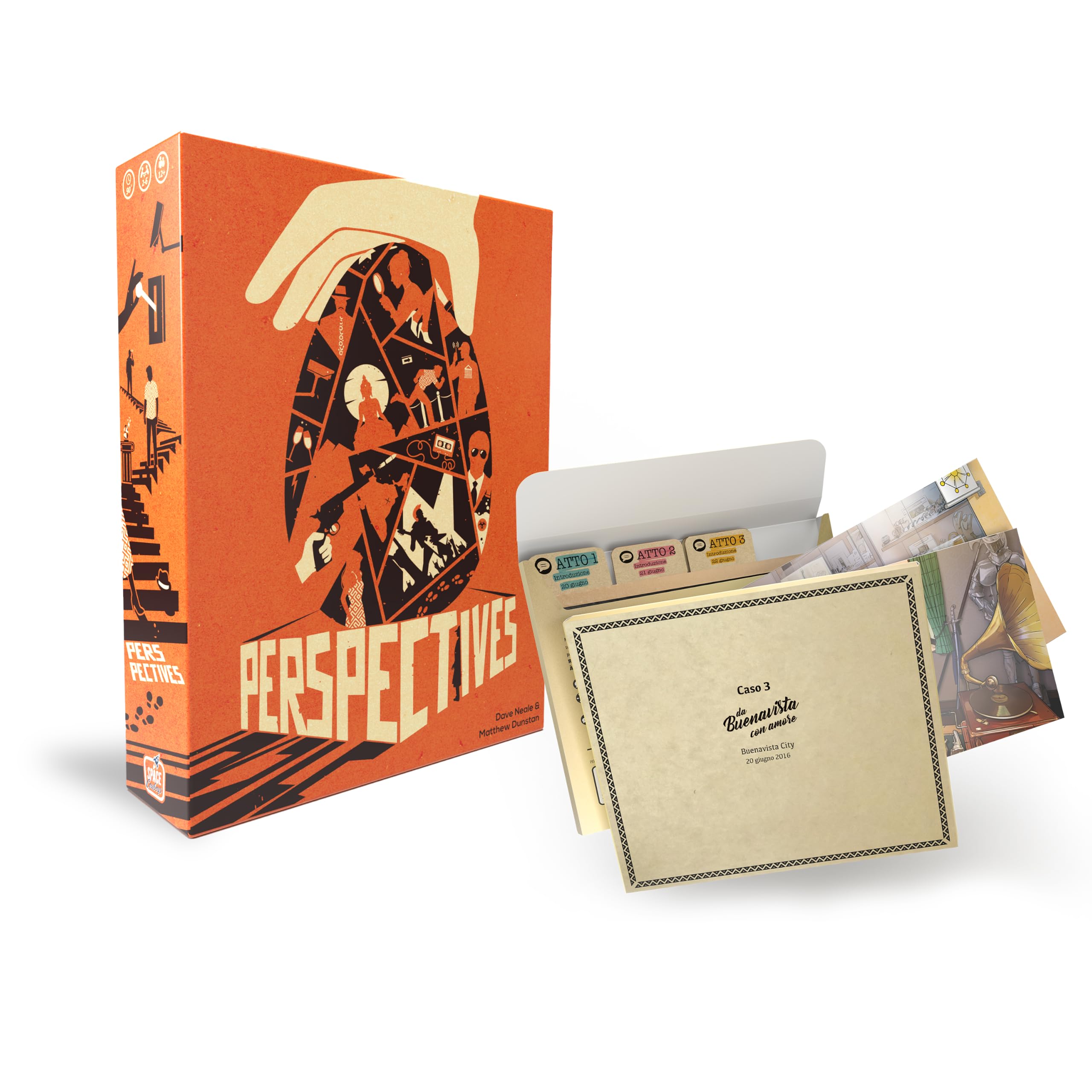 Asmodee Perspectives Arancione gioco tavolo cooperativo 3 casi 90 min