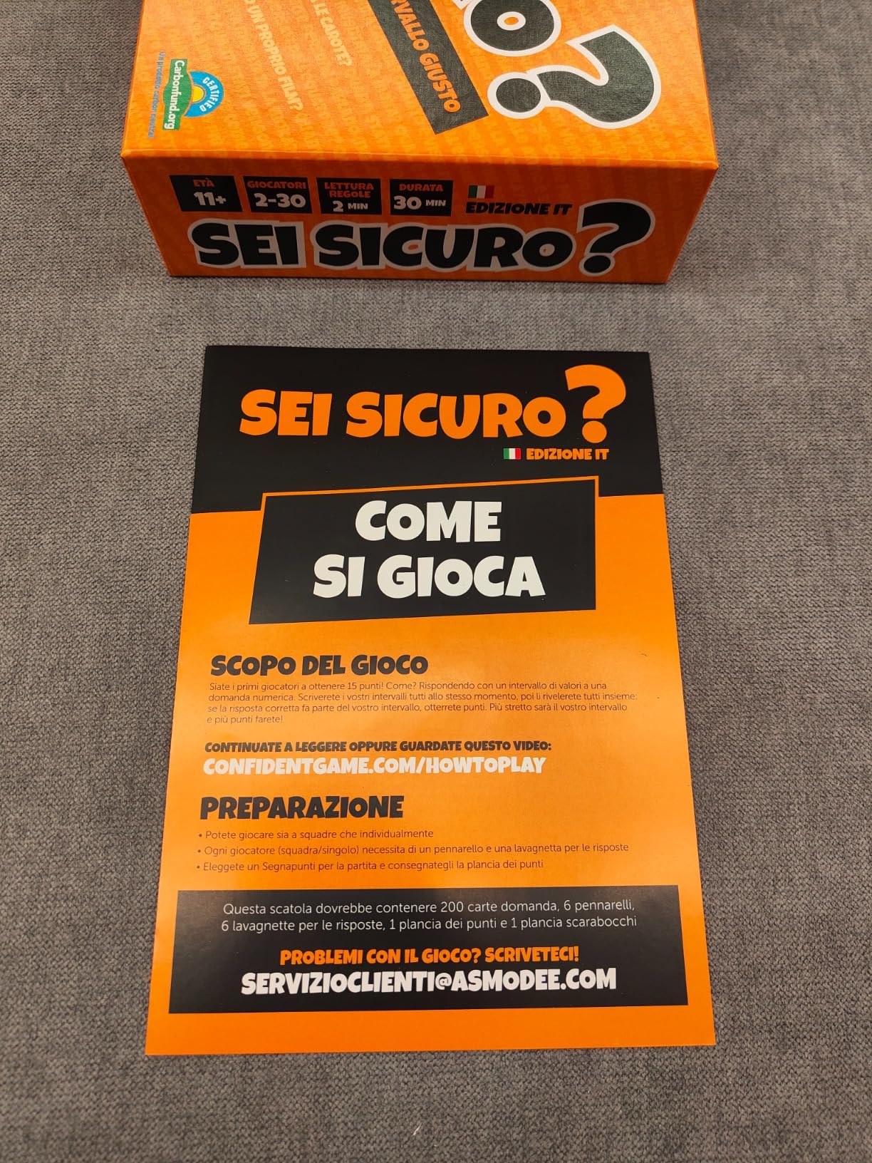 Asmodee Party Games Sei Sicuro? quiz 2-24 giocatori italiano
