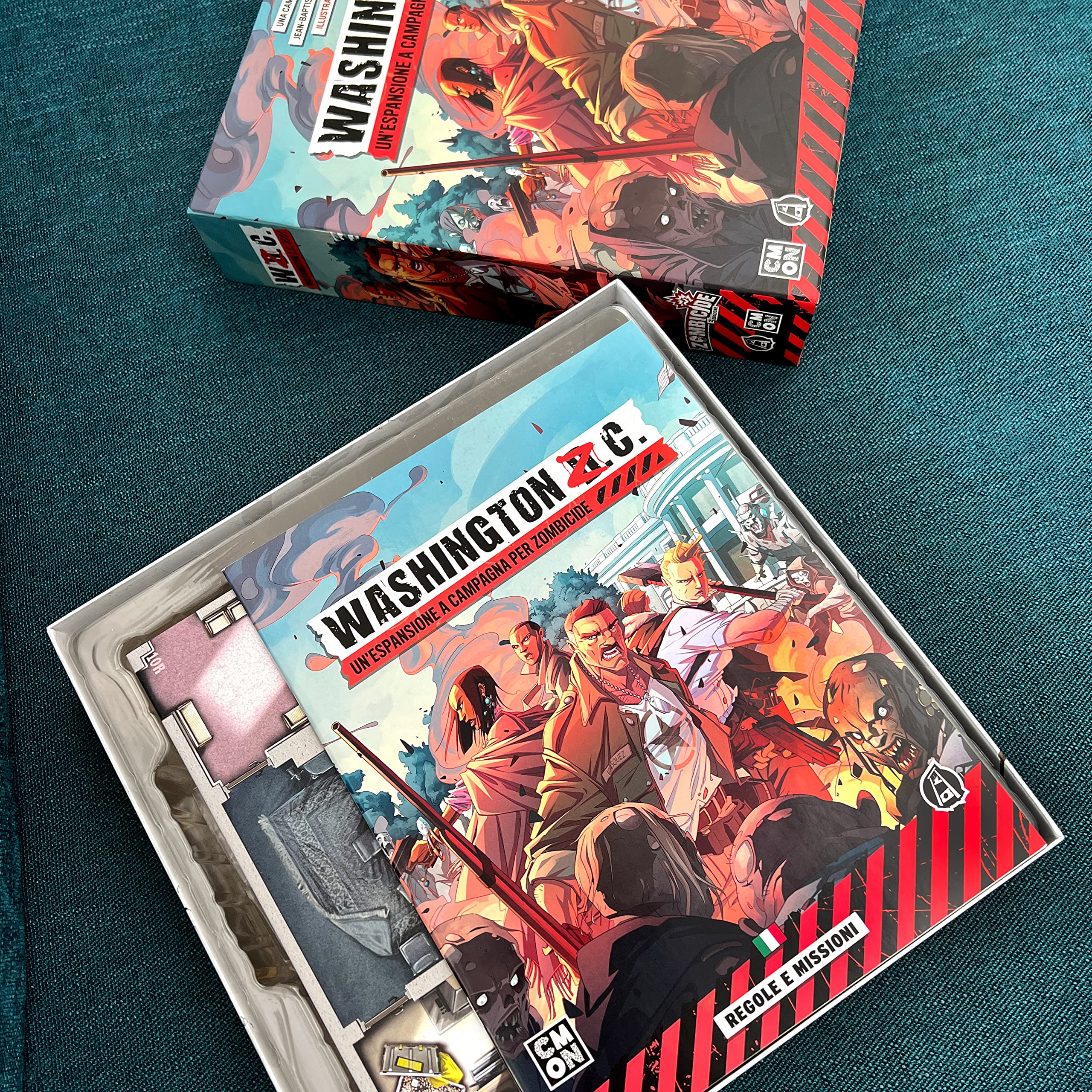Asmodee Zombicide Washington Z.C. espansione gioco tavolo italiano