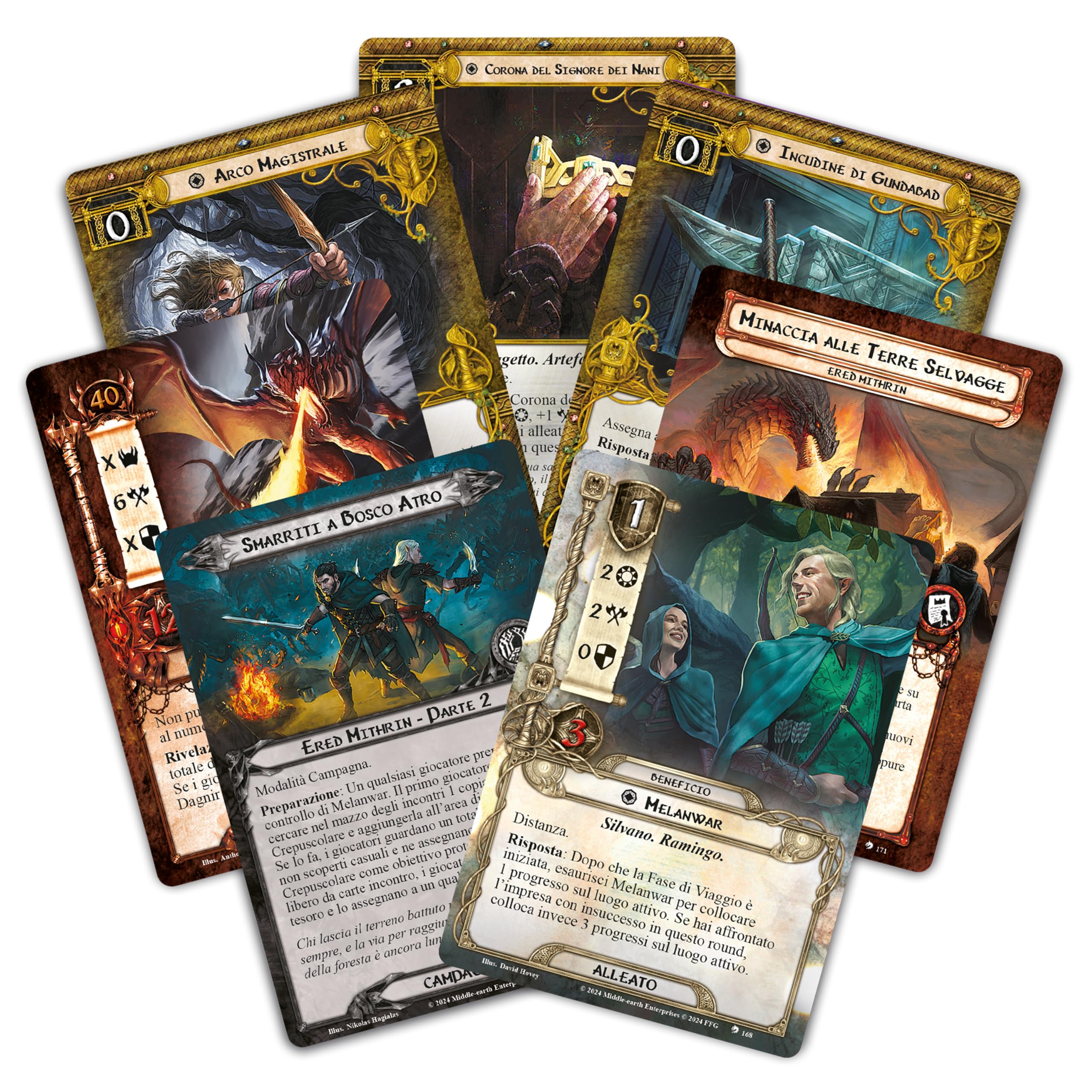 Asmodee Ered Mithrin Campagna gioco di carte LCG 1-4