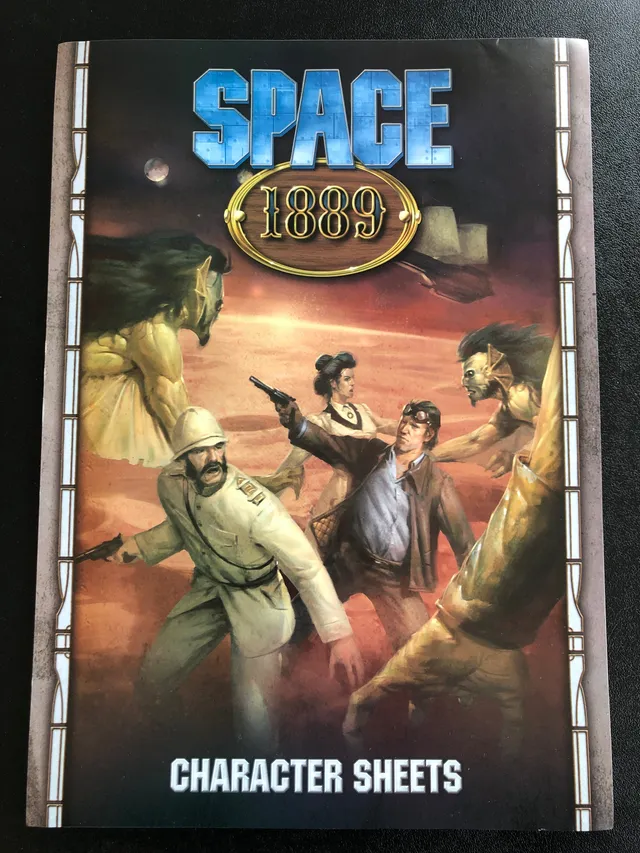 Modiphius Space 1889 Character Sheets schede PG 24 pezzi