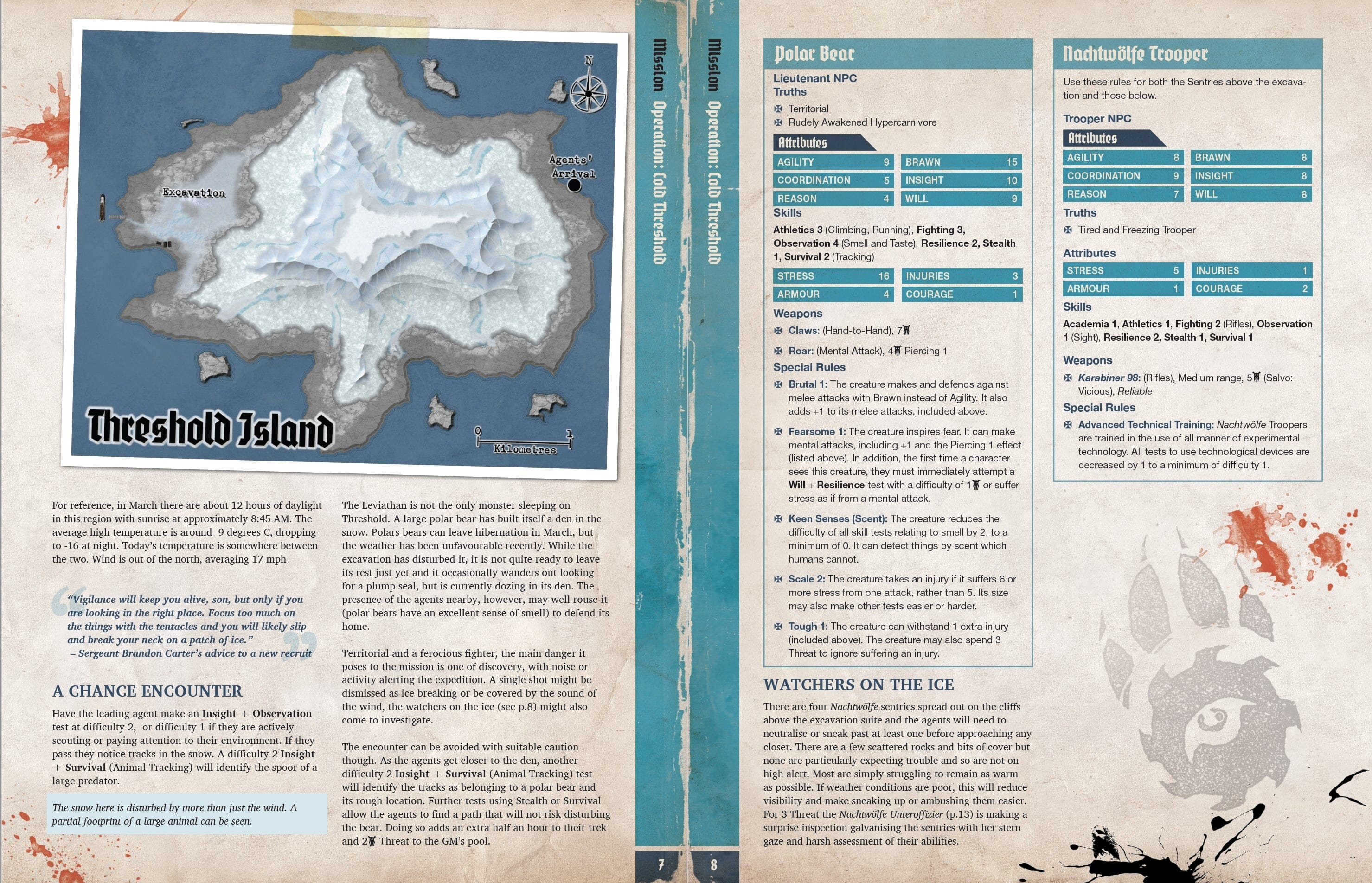 Modiphius Achtung Cthulhu Operation Cold Threshold avventura PDF