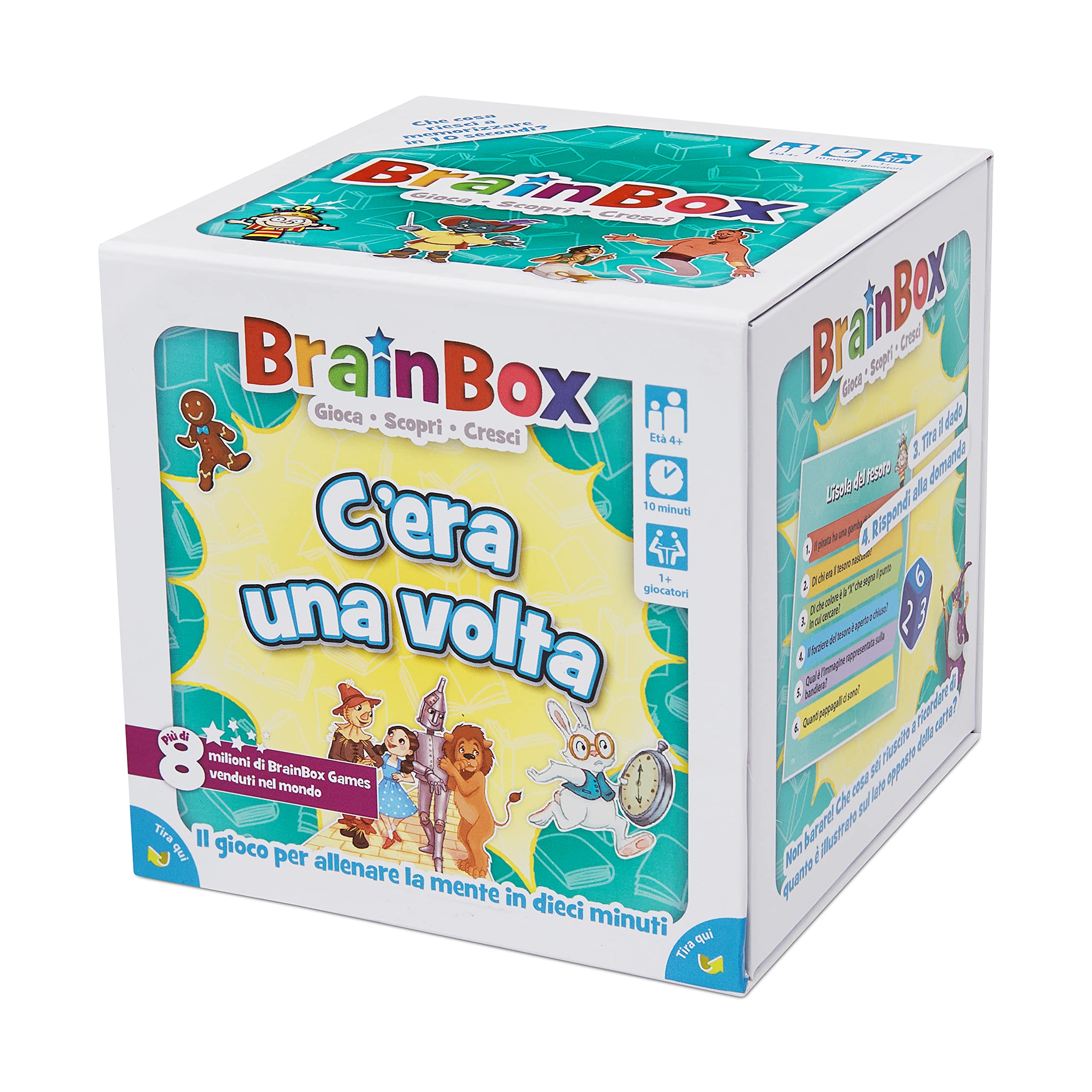 Asmodee BrainBox C'era Una Volta gioco memoria 55 carte fiabe