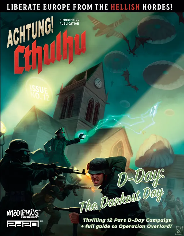 Modiphius Achtung! Cthulhu D-Day Darkest Day manuale PDF