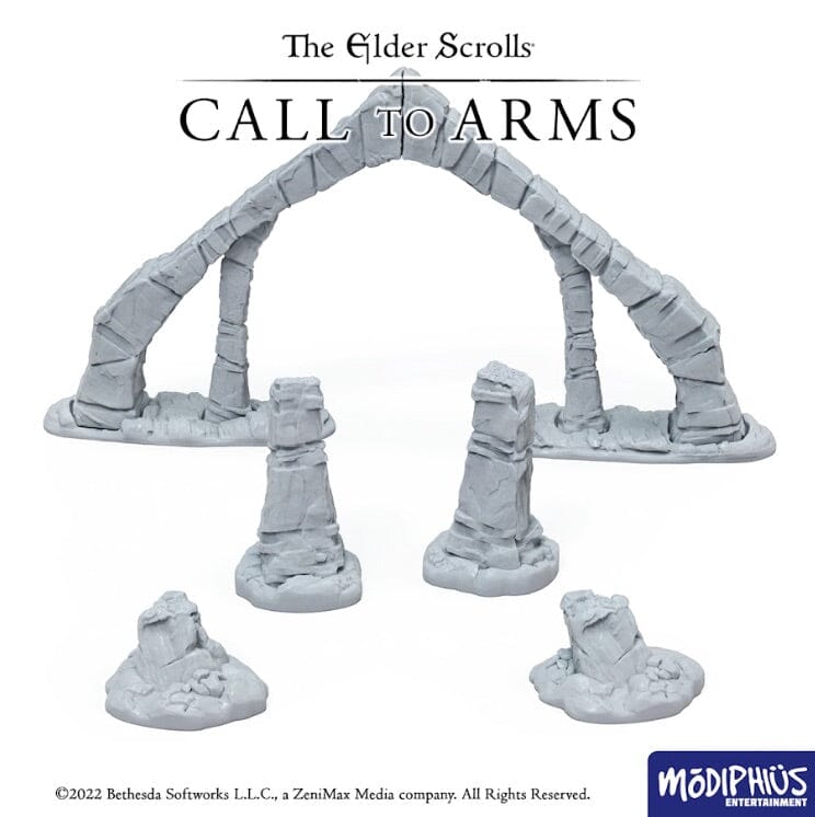 Modiphius Elder Scrolls Call to Arms Nord Tomb Arches terreno STL