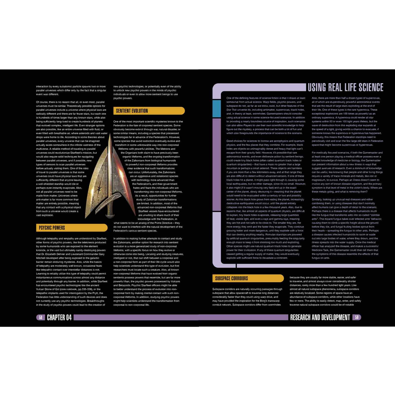 Modiphius Star Trek Adventures Science Division supplemento PDF scienze