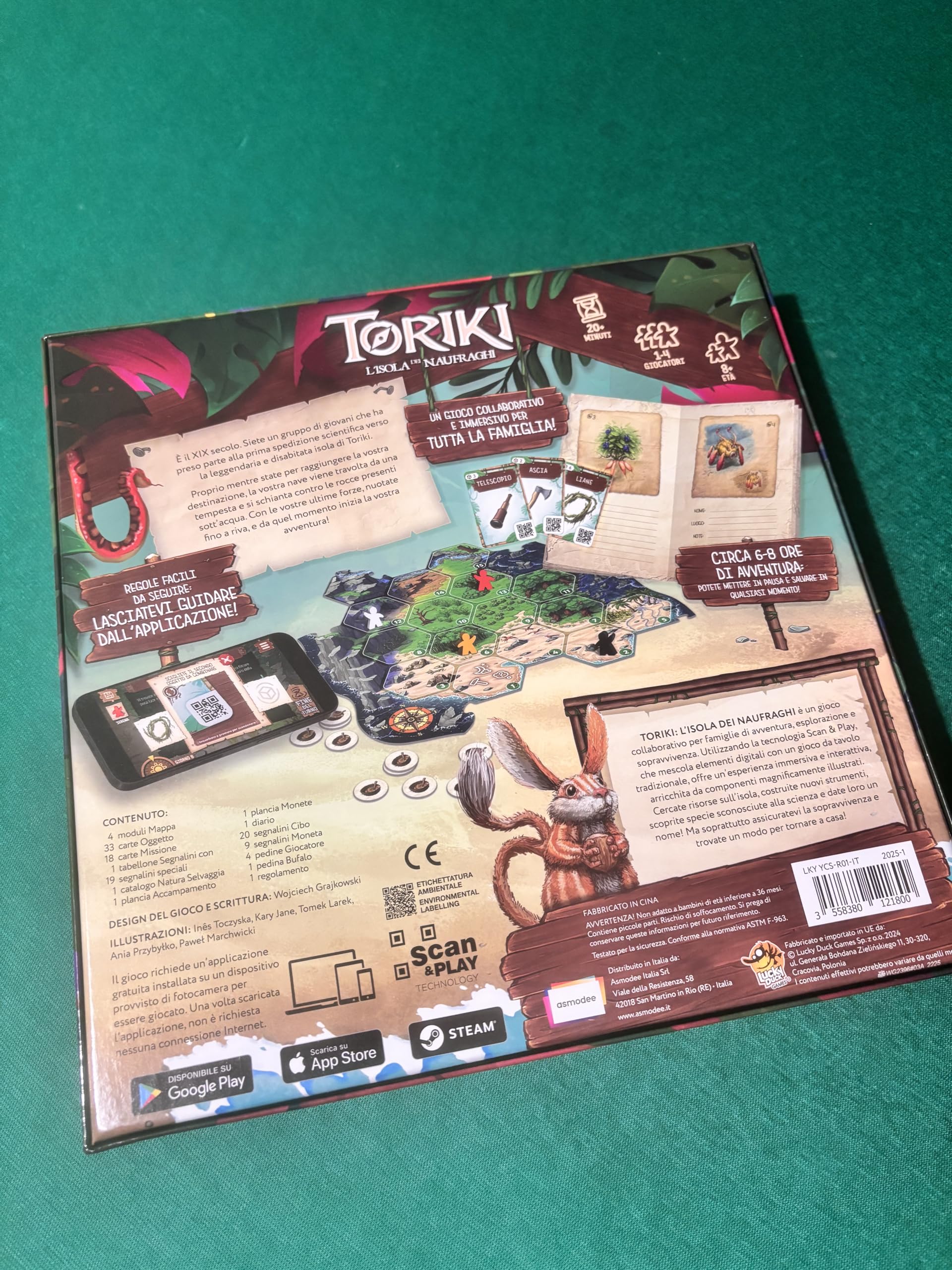 Asmodee Toriki L'Isola dei Naufraghi gioco tavolo cooperativo 1-4