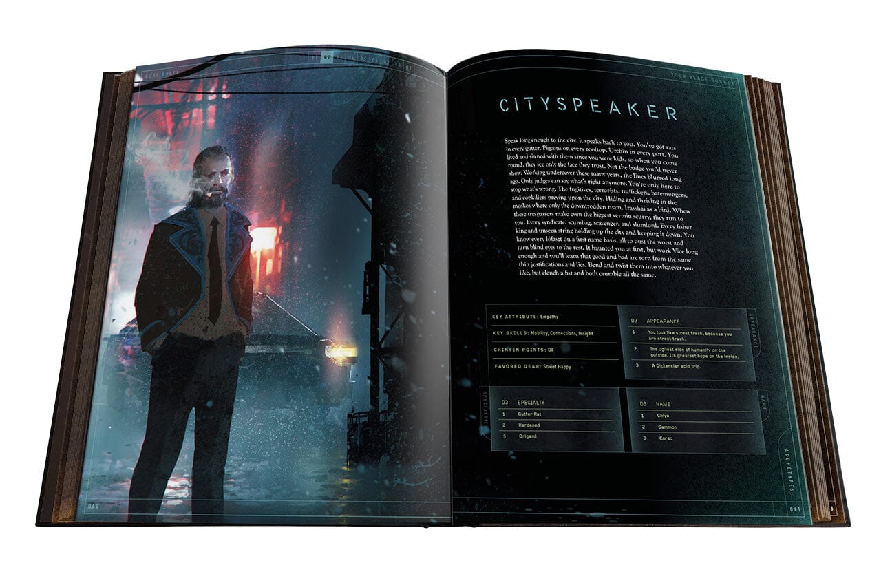 Free League Blade Runner RPG Core Rulebook manuale base investigativo