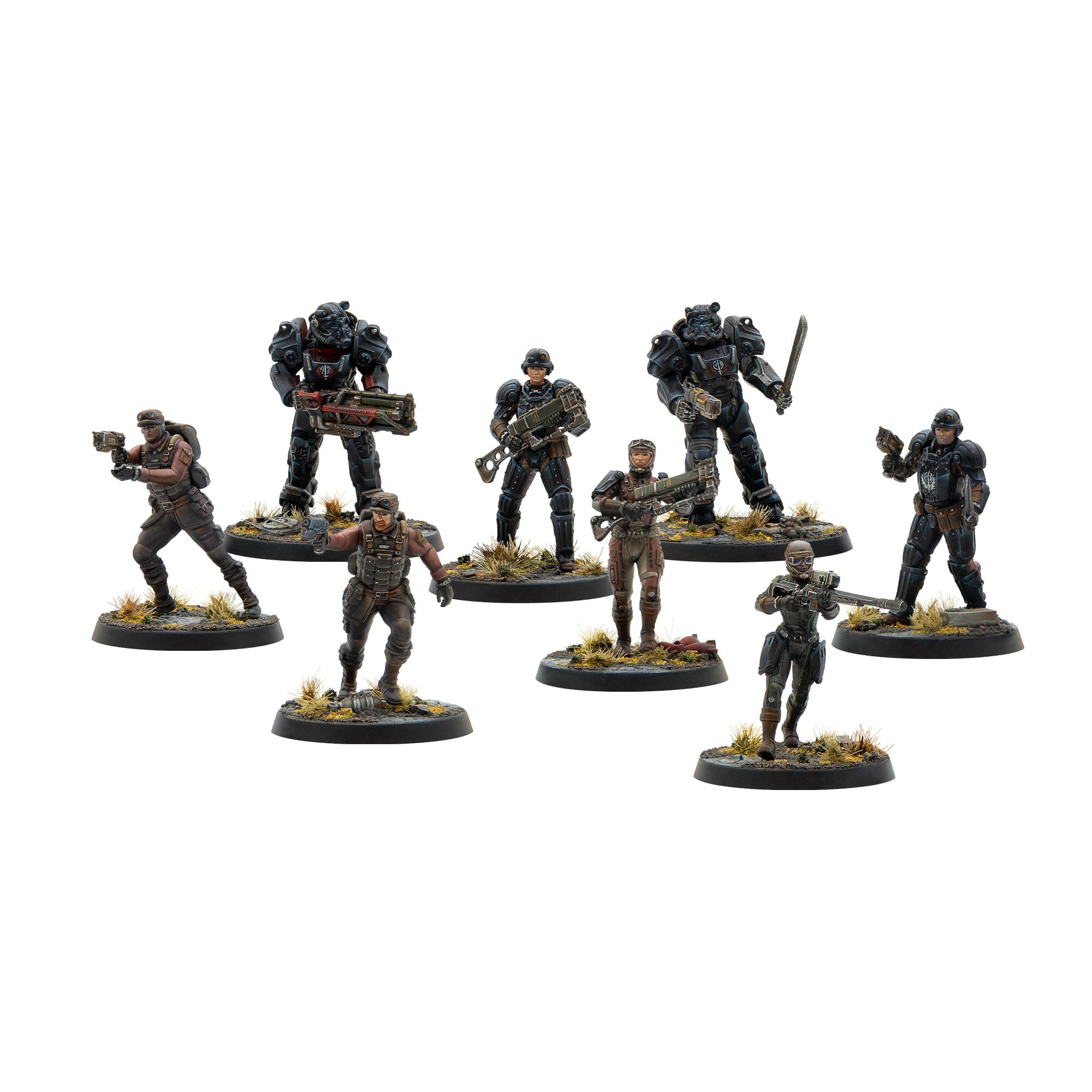 Modiphius Fallout Factions Brotherhood of Steel Core Box miniature plastica