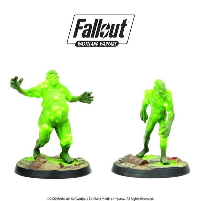 Modiphius Fallout Wasteland Warfare Putrid Glowing Ones miniature ghoul