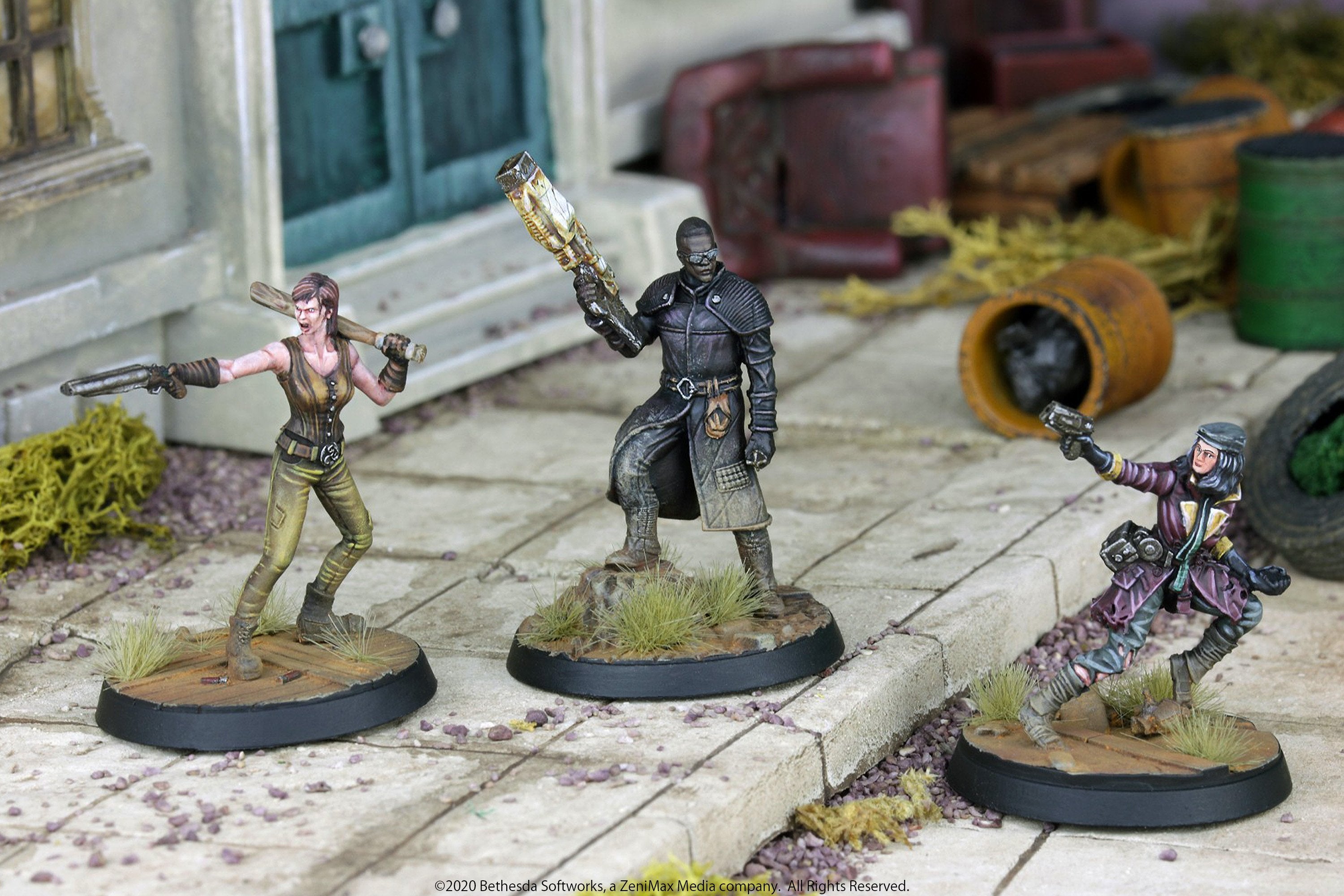 Modiphius Fallout Wasteland Warfare Boston Companions miniature