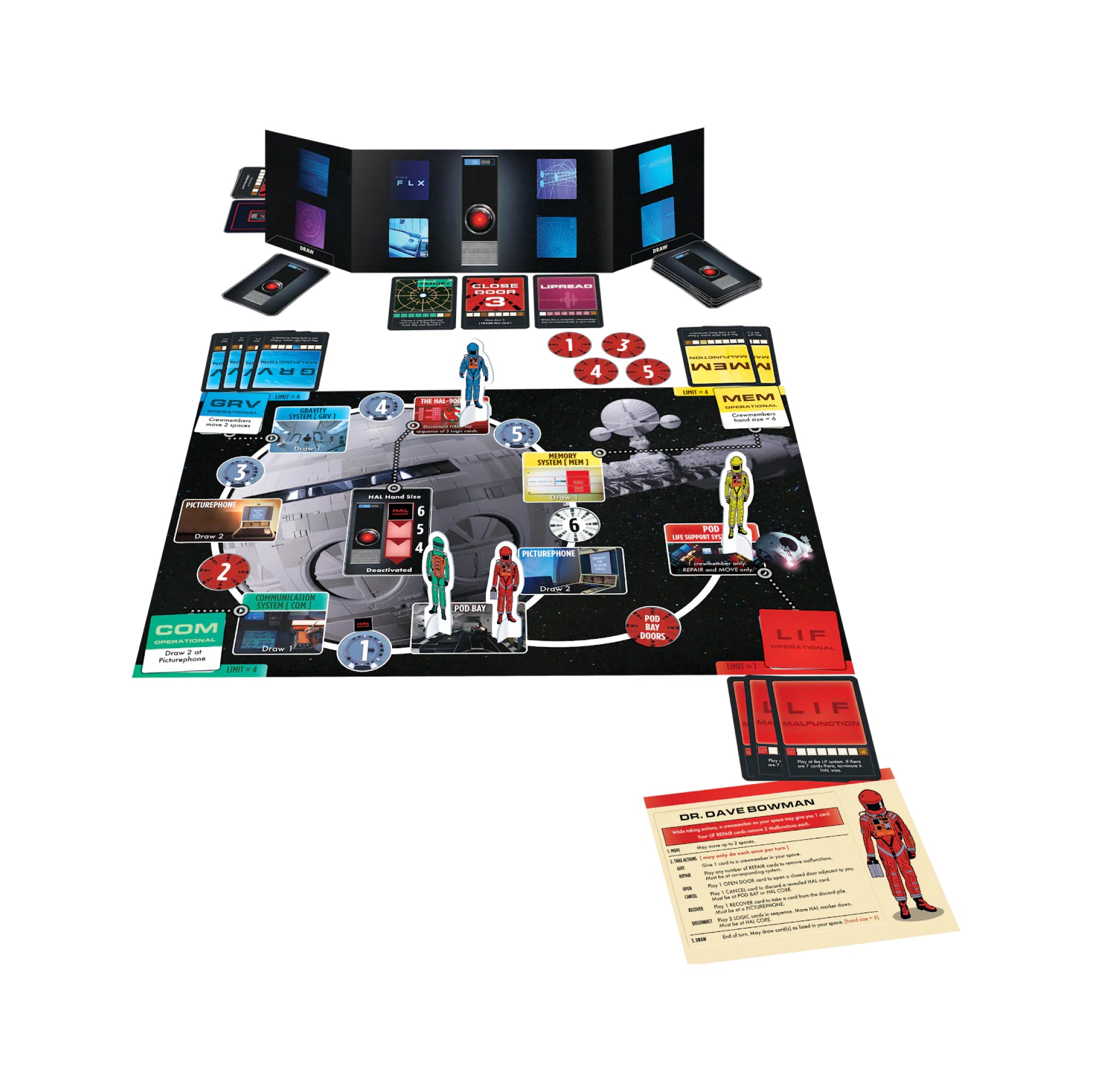 Maestro Media 2001: A Space Odyssey gioco da tavolo HAL 1 contro tutti
