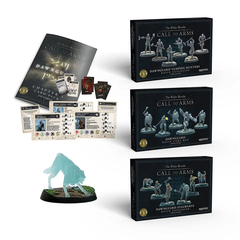 Modiphius Elder Scrolls Call to Arms Dawnguard Bundle miniature