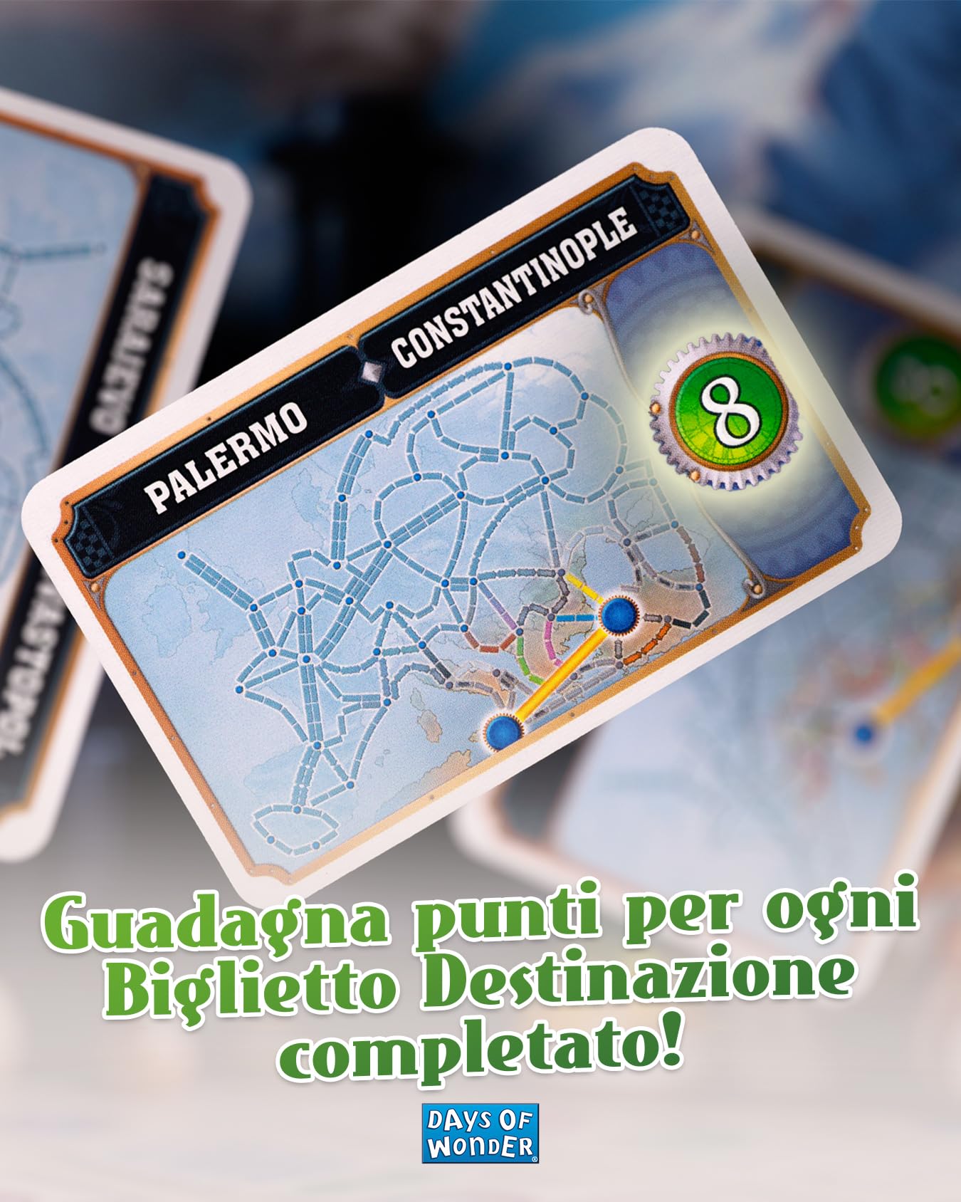 Asmodee Ticket to Ride Europa Nuova Gioco da Tavolo 2-5 Giocatori