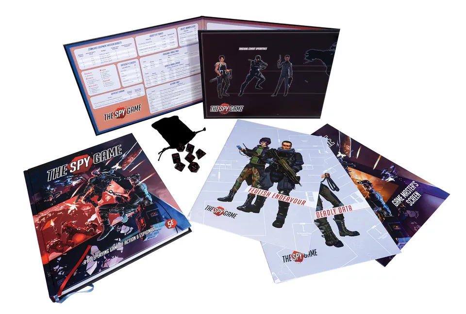 Modiphius The Spy Game Gamemaster Bundle manuale + schermo