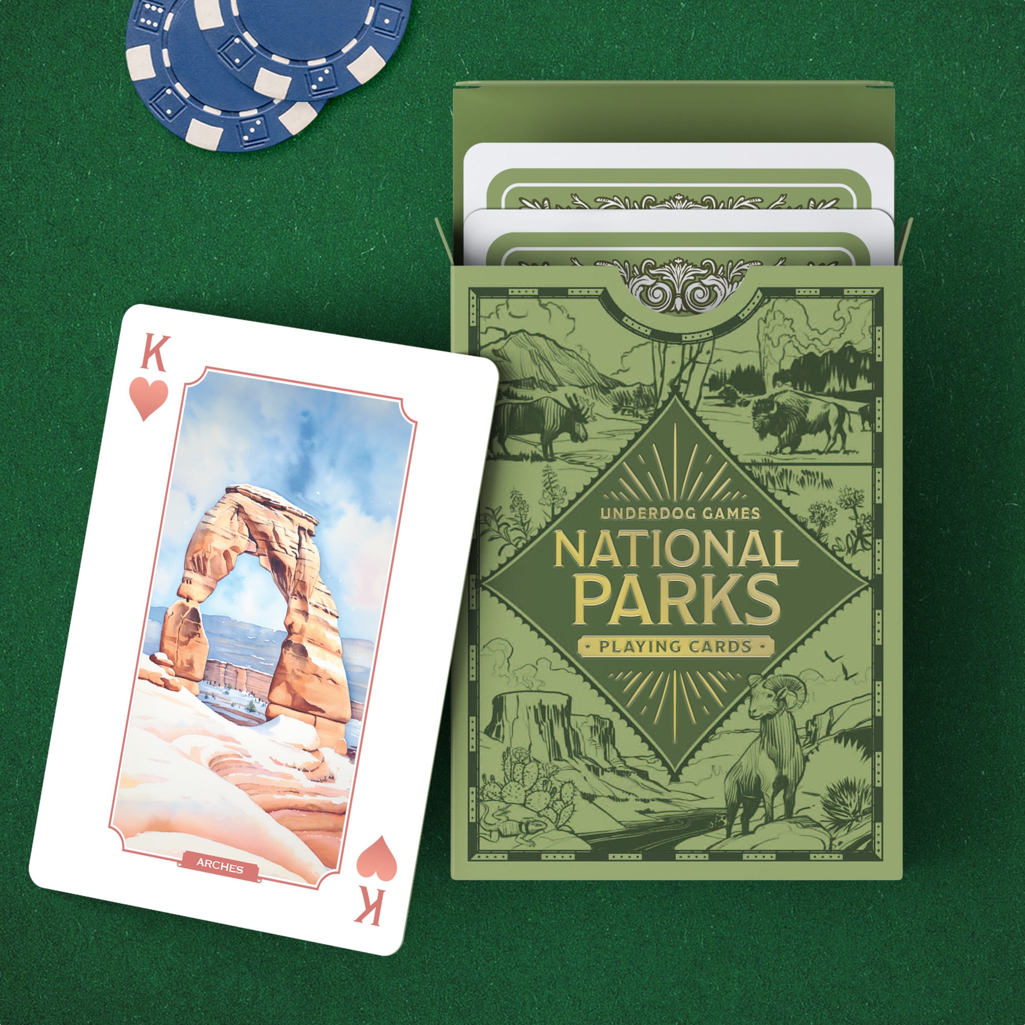 Underdog National Parks Playing Cards mazzo di carte